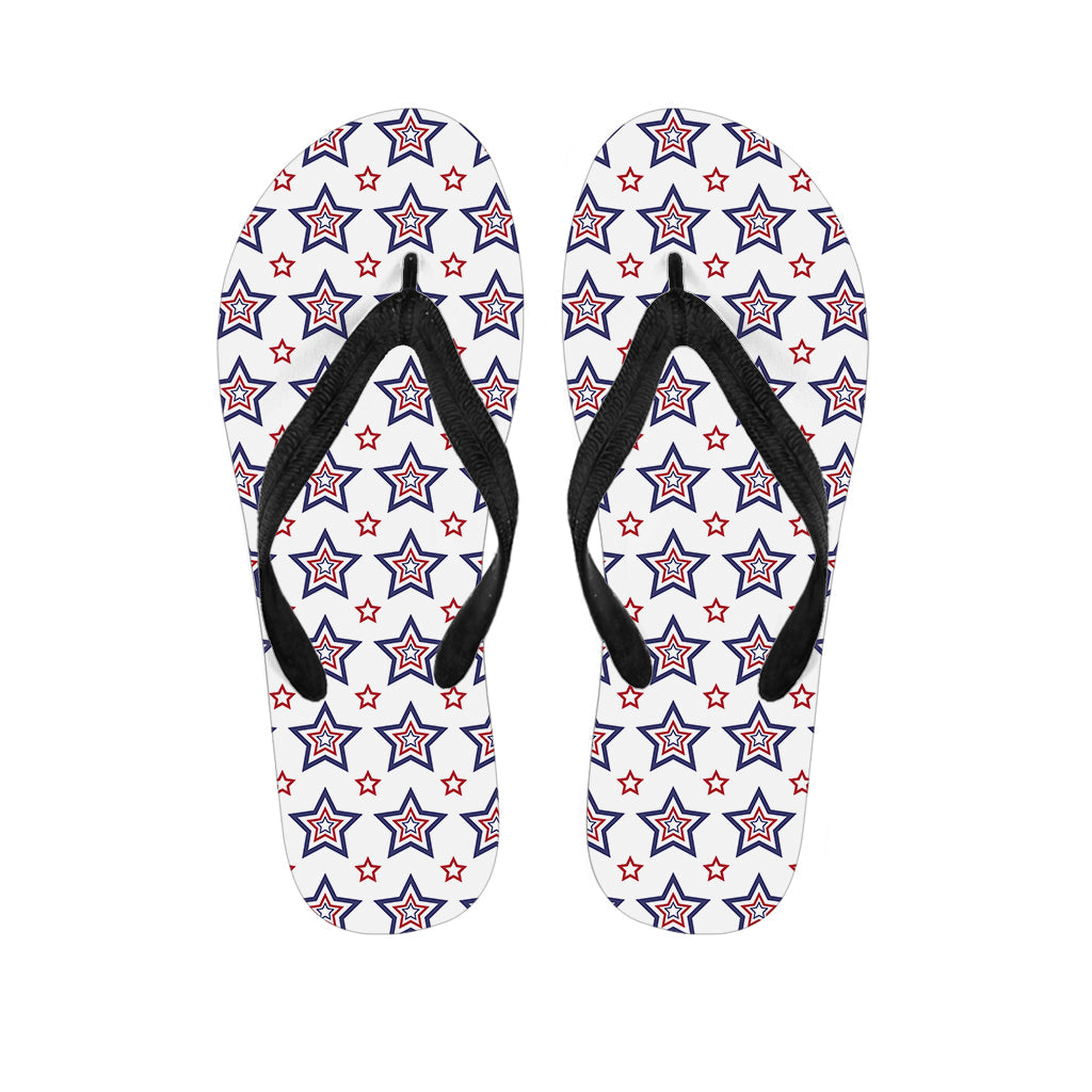 Star-Spangled Hawaiian Style: USA Patterned Flip Flops Outfit - 1