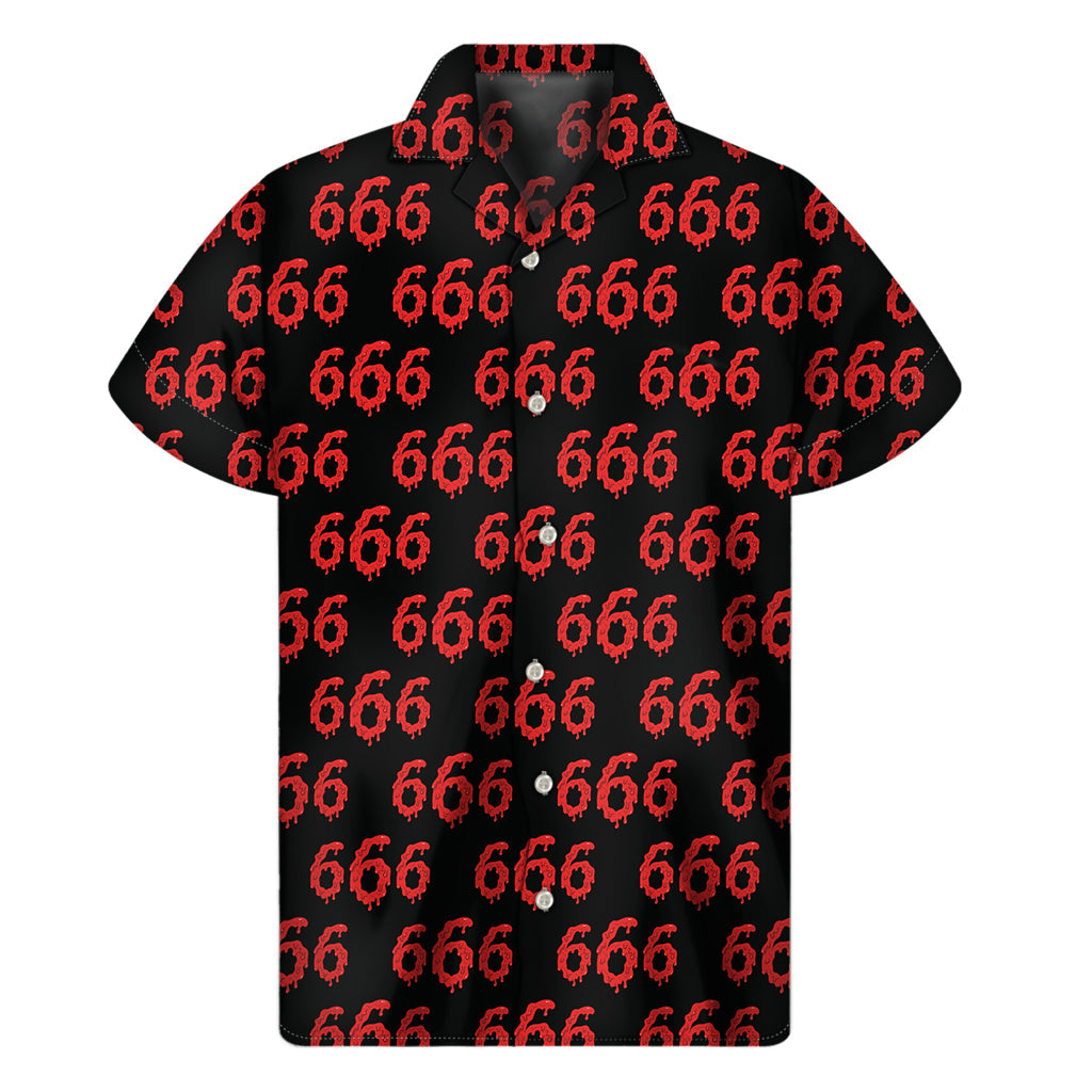 Spirit of Aloha: 666 Satan Pattern Hawaiian Shirt - 1