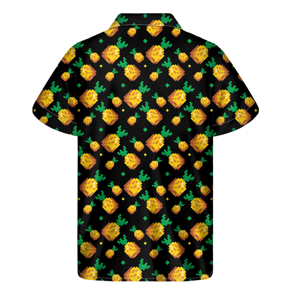 Pineapple Paradise: Men's Hawaiian Short Sleeve Shirt - 2