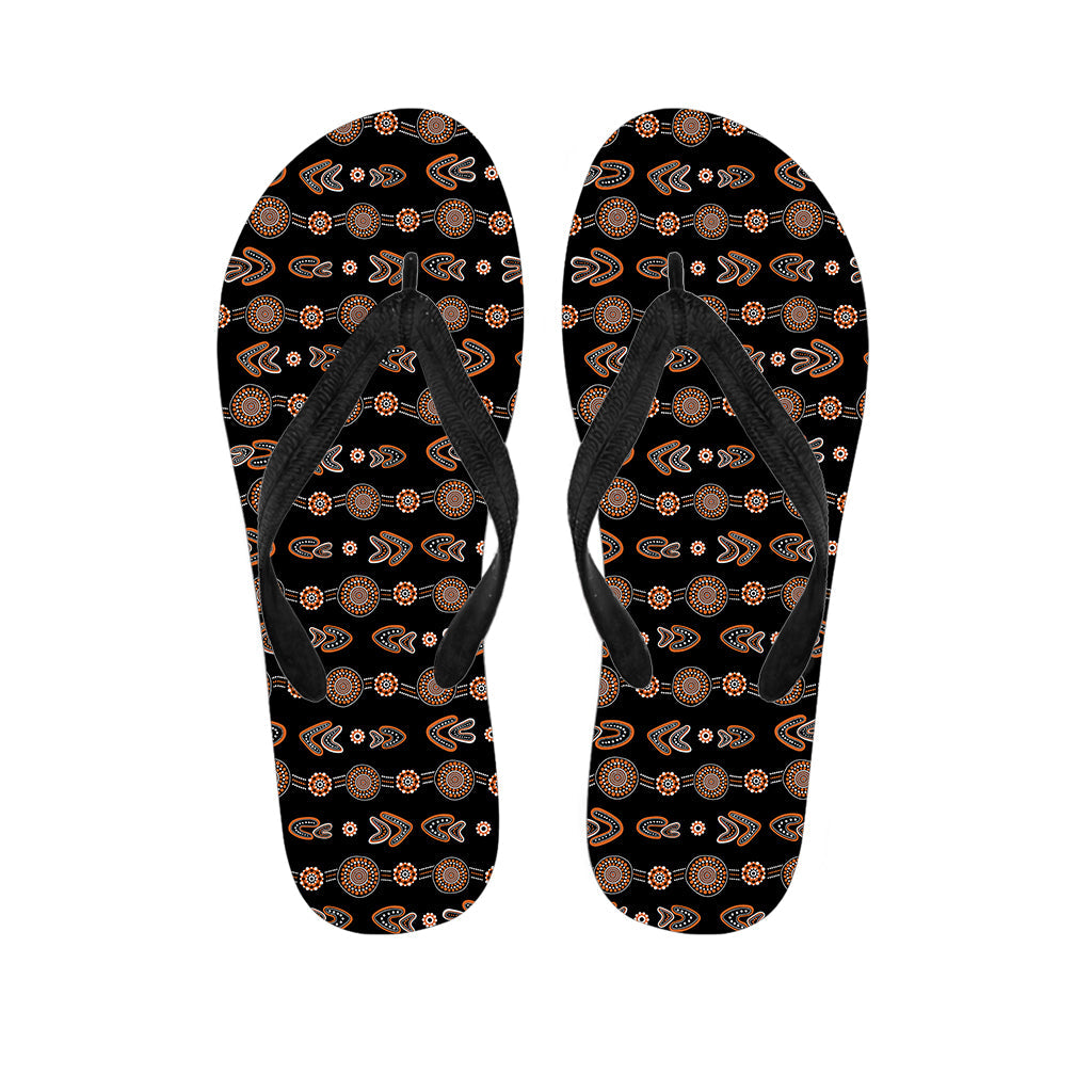 Hawaiian Boomerang Pattern Print Flip Flops for the Perfect Outfit - 1