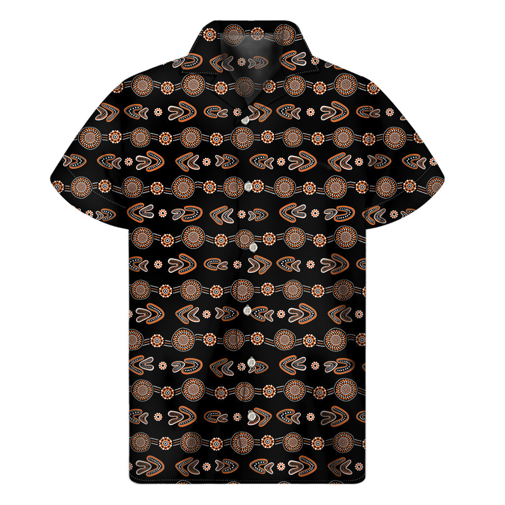 Boomerang Bliss: Hawaiian Short Sleeve Shirt for Men - 1
