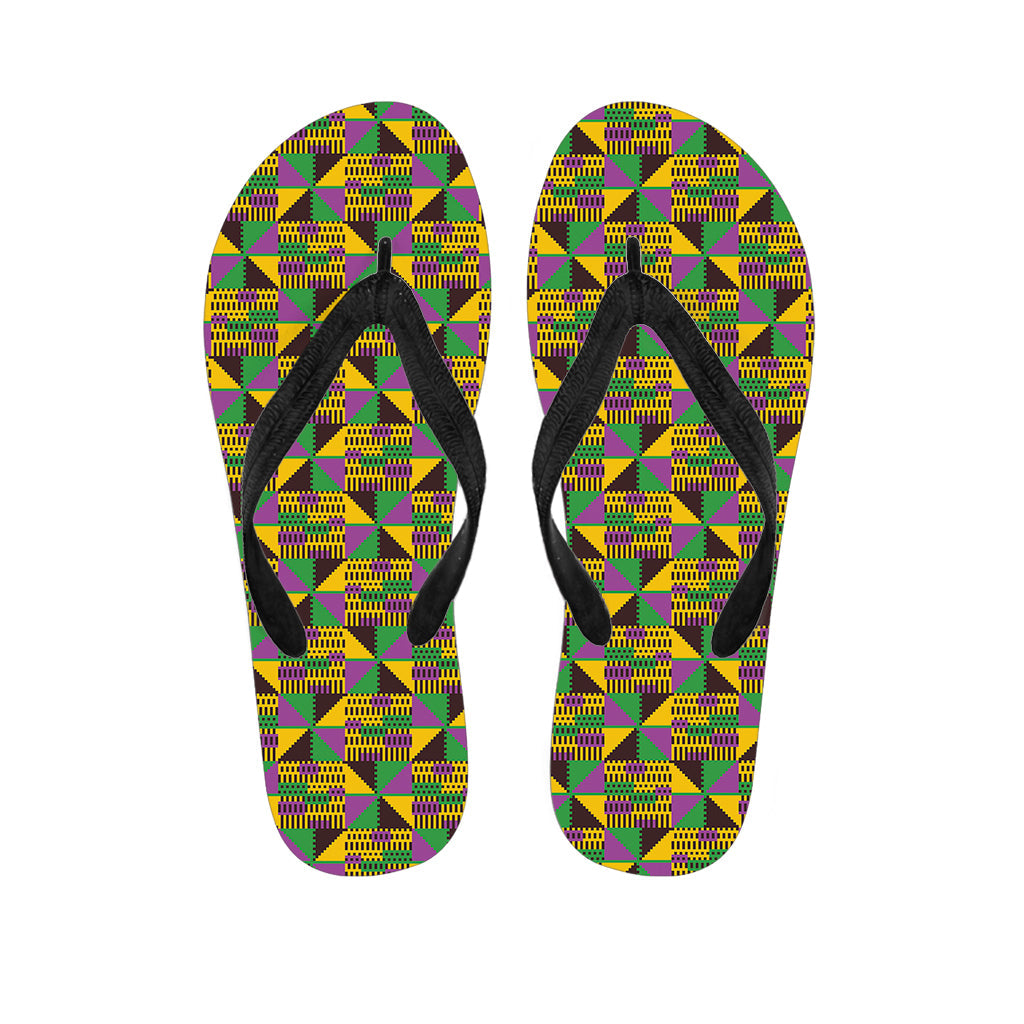 Tropical Vibes: Hawaiian Floral Print Flip Flops - 1