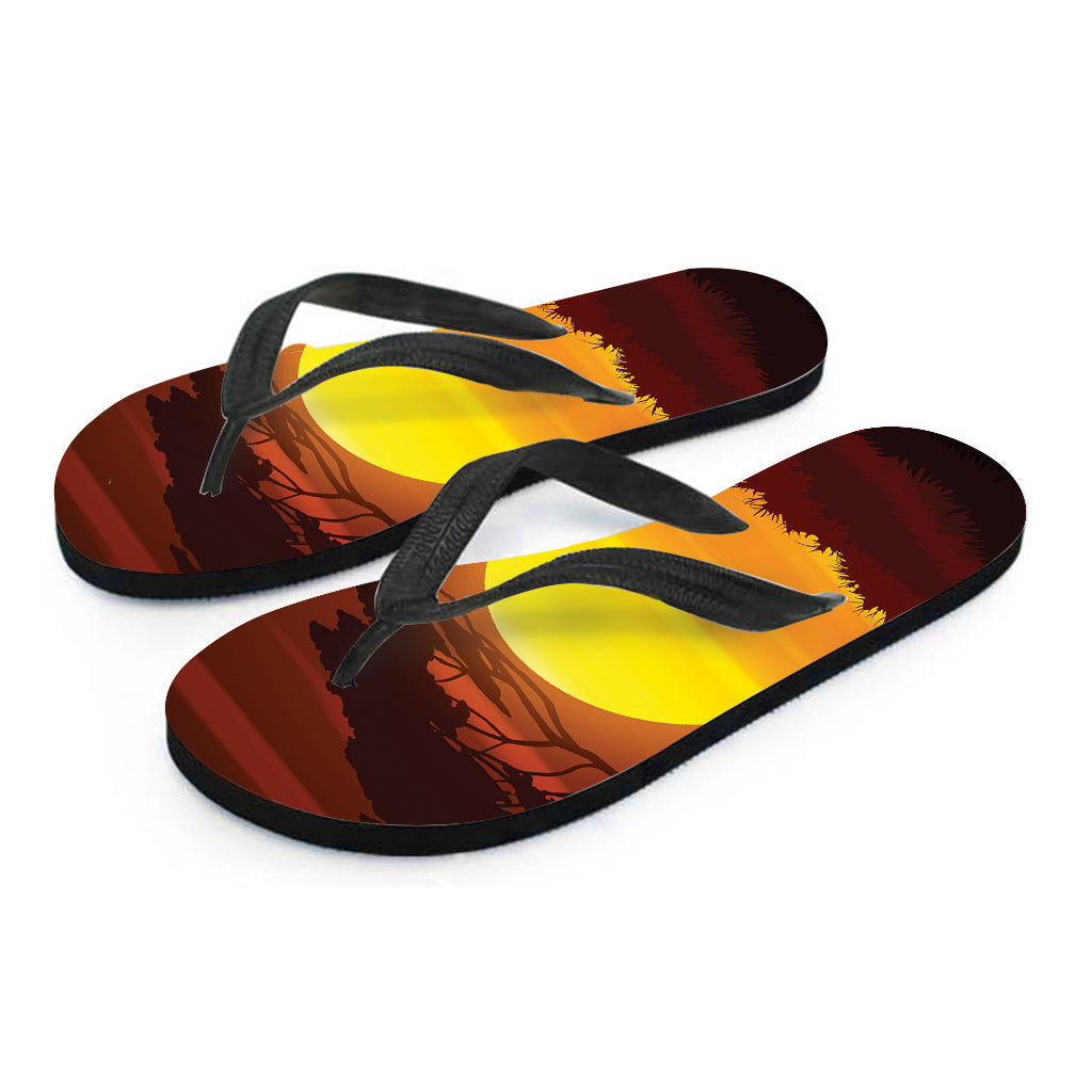 Hawaiian Sunset Print Flip Flops: Embrace Island Vibes in Style - 2