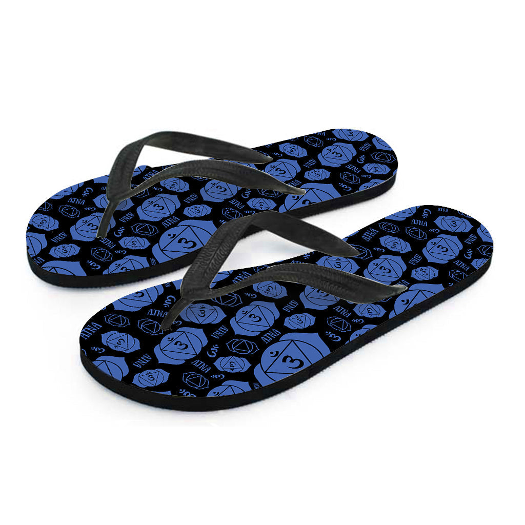 Explore the Aloha Spirit with Ajna Chakra Pattern Hawaiian Flip Flops - 2
