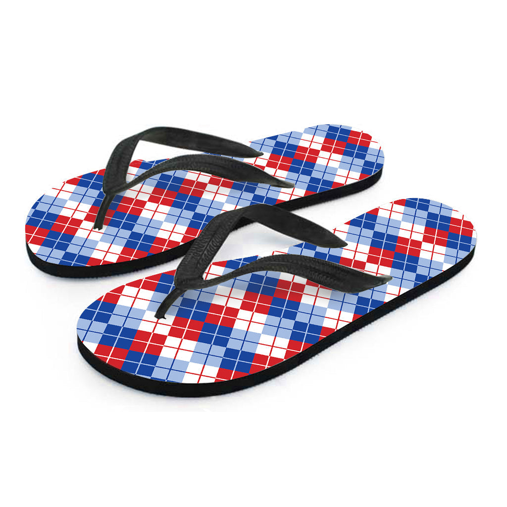 Tropical Vibes: Hawaiian Argyle Pattern Flip Flops to Complete Your Island Outfit - 2