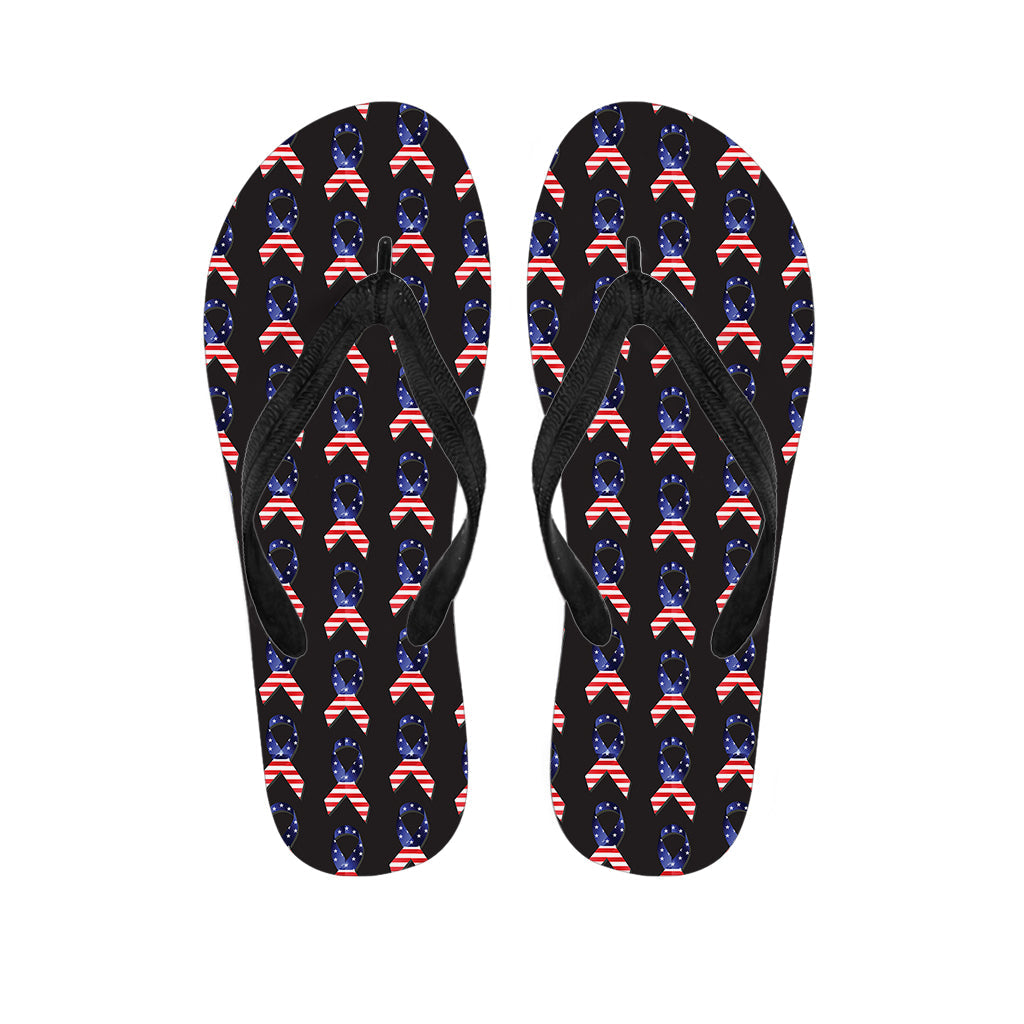 Island Style: Hawaiian Ribbon Pattern Flip Flops - 1
