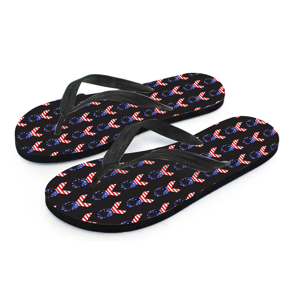 Island Style: Hawaiian Ribbon Pattern Flip Flops - 2