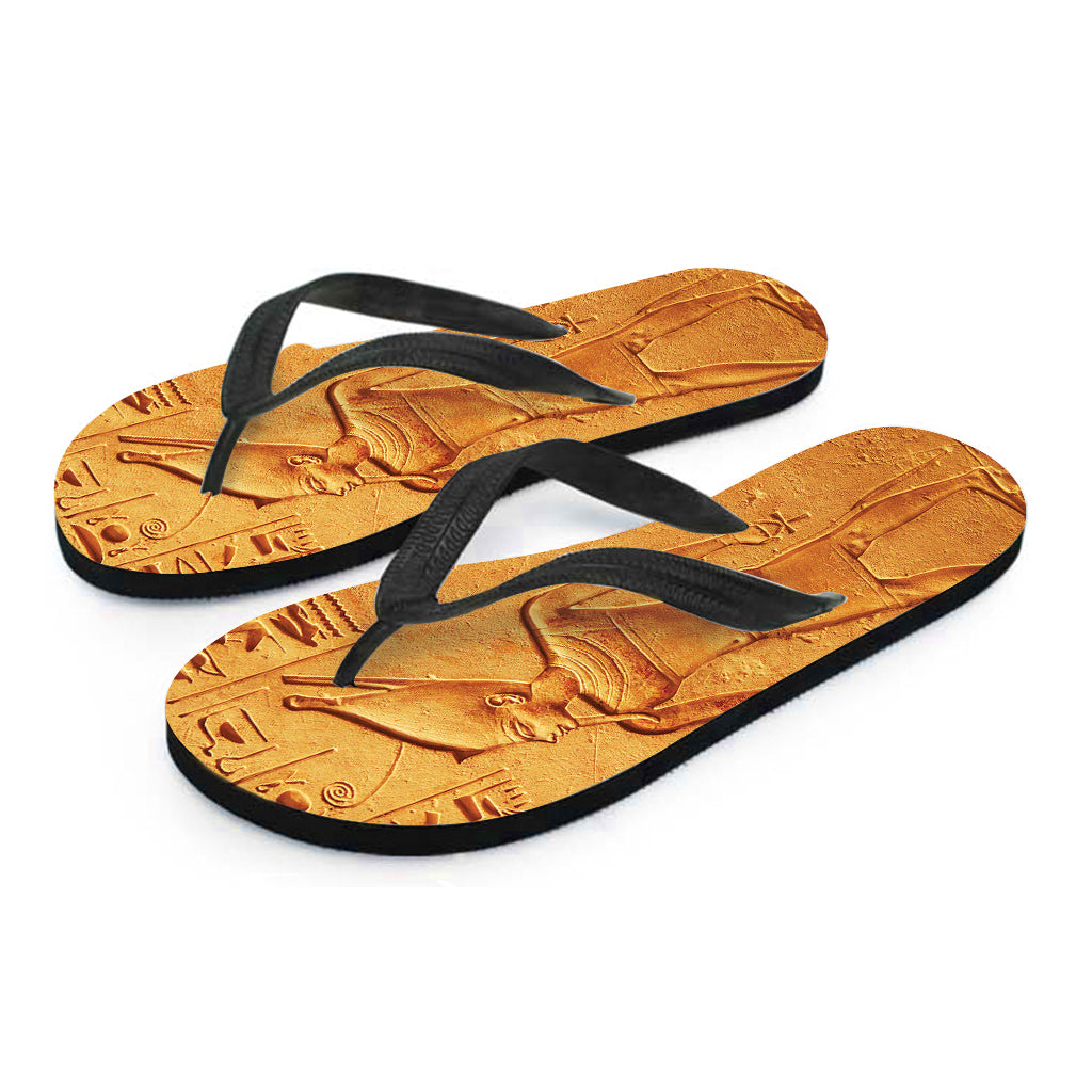 Hawaiian Gods Print Flip Flops: Embrace Ancient Egyptian Style - 2
