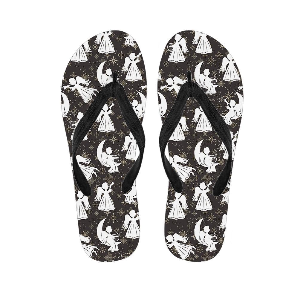 Tropical Paradise: Hawaiian Angel and Snowflake Pattern Flip Flop Outfit - 1