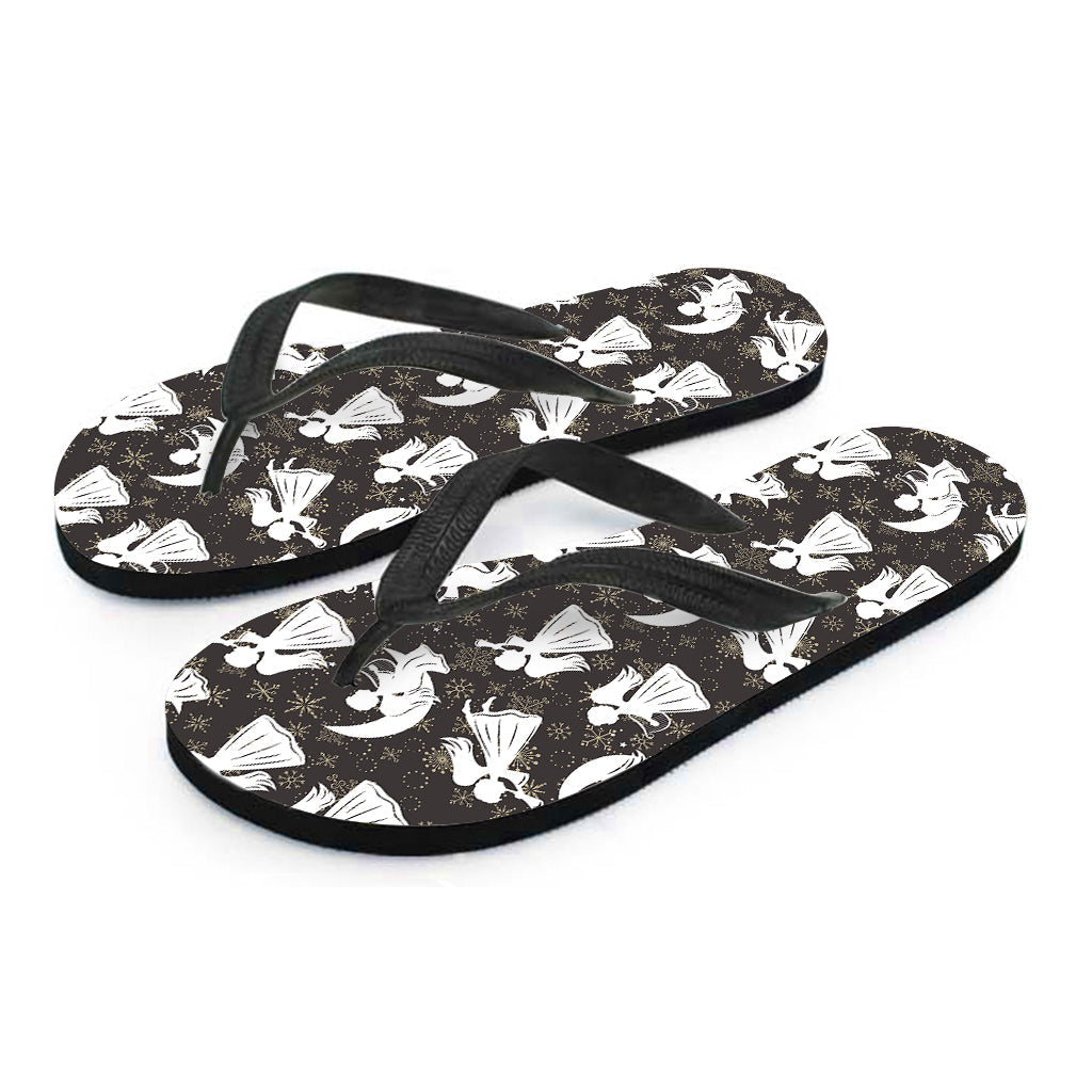 Tropical Paradise: Hawaiian Angel and Snowflake Pattern Flip Flop Outfit - 2