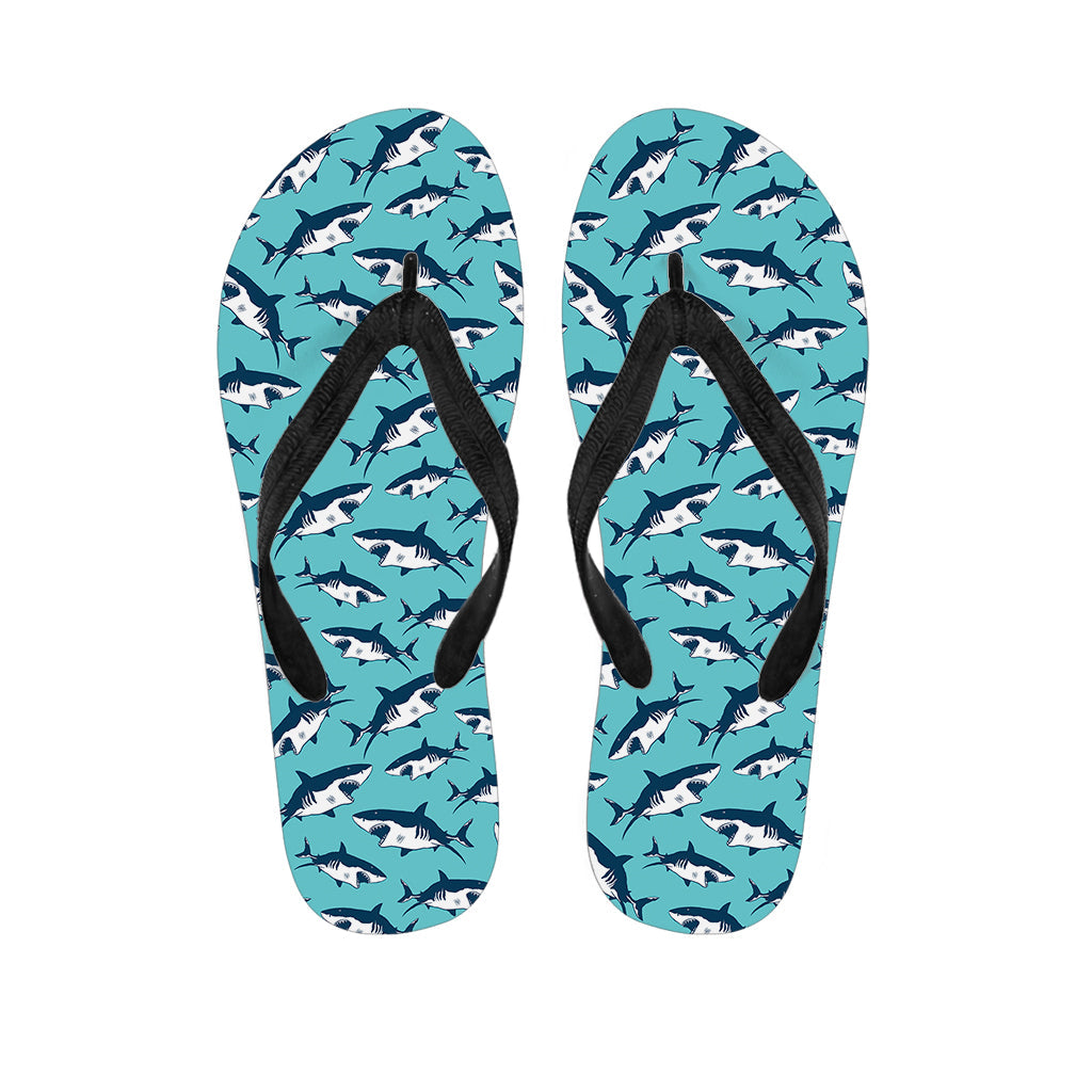 Hawaiian Shark Print Flip Flops: The Perfect Pairing for Your Island Outfit - 1
