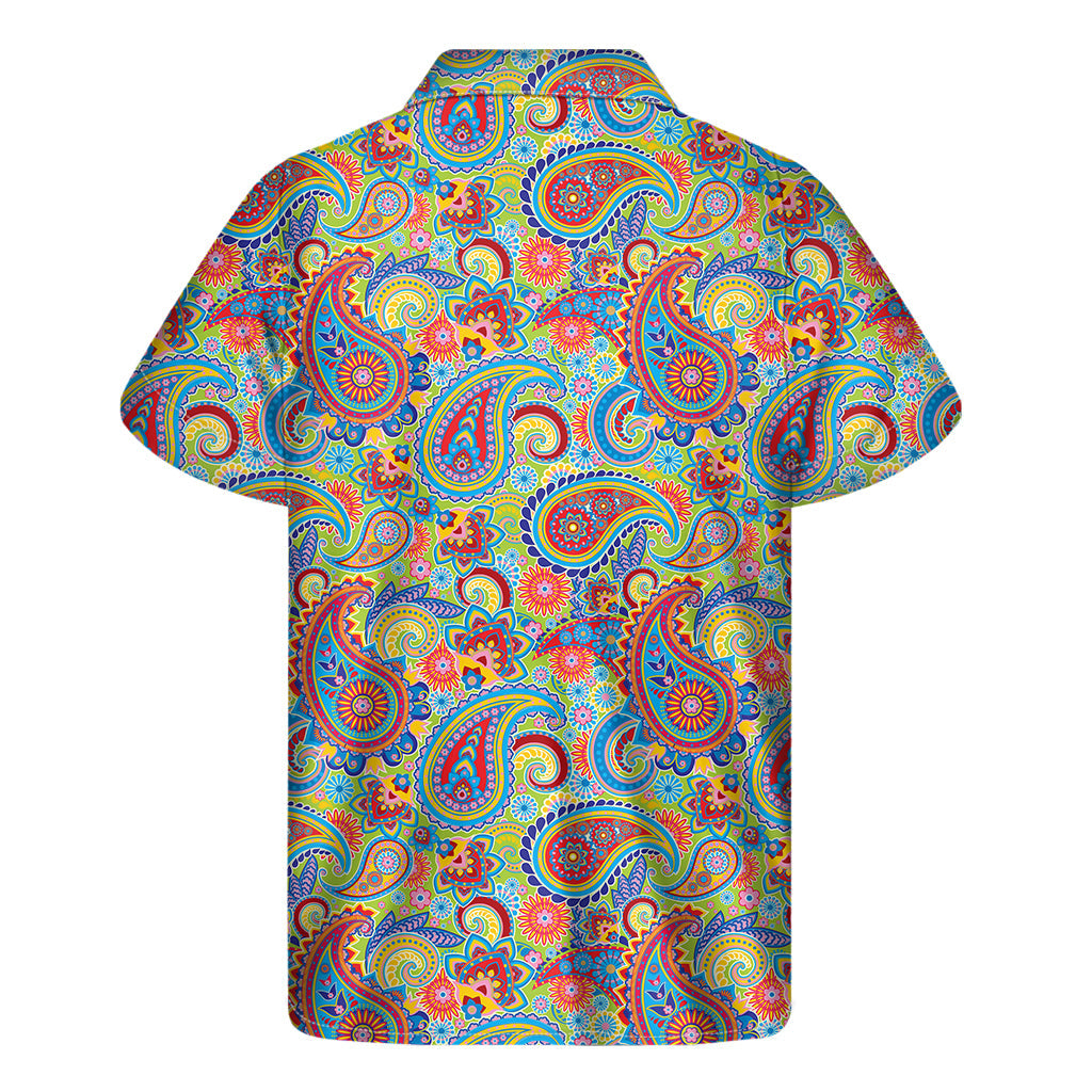 Island Style: Men's Asian Paisley Hawaiian Short Sleeve Shirt - 2