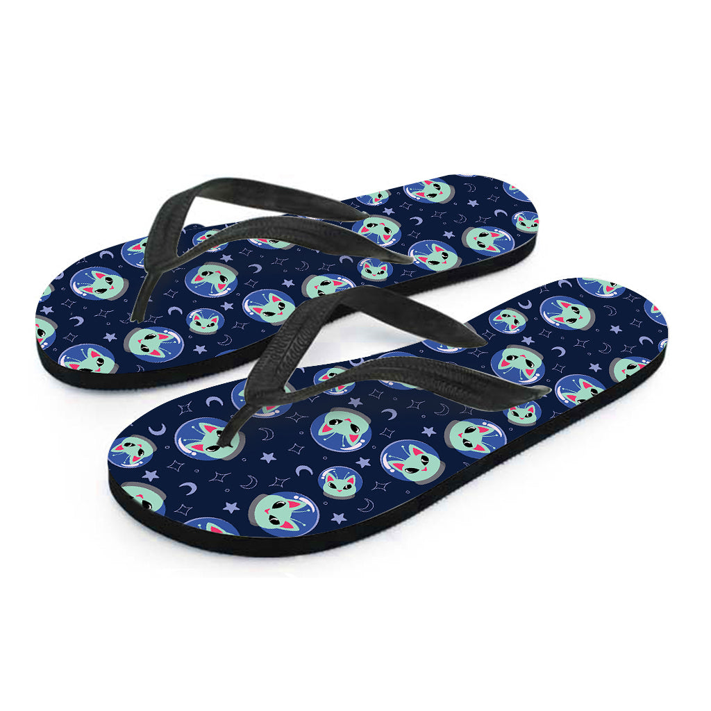 Aloha Space Cat Hawaiian Flip Flops Outfit - 2