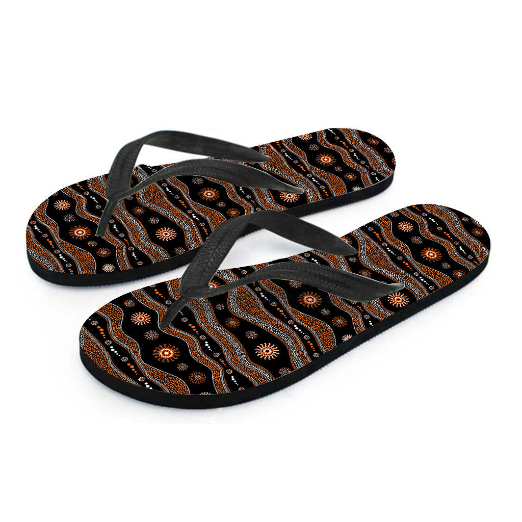 Hawaiian Style Flip Flops: Embracing Aboriginal Art Patterns - 2