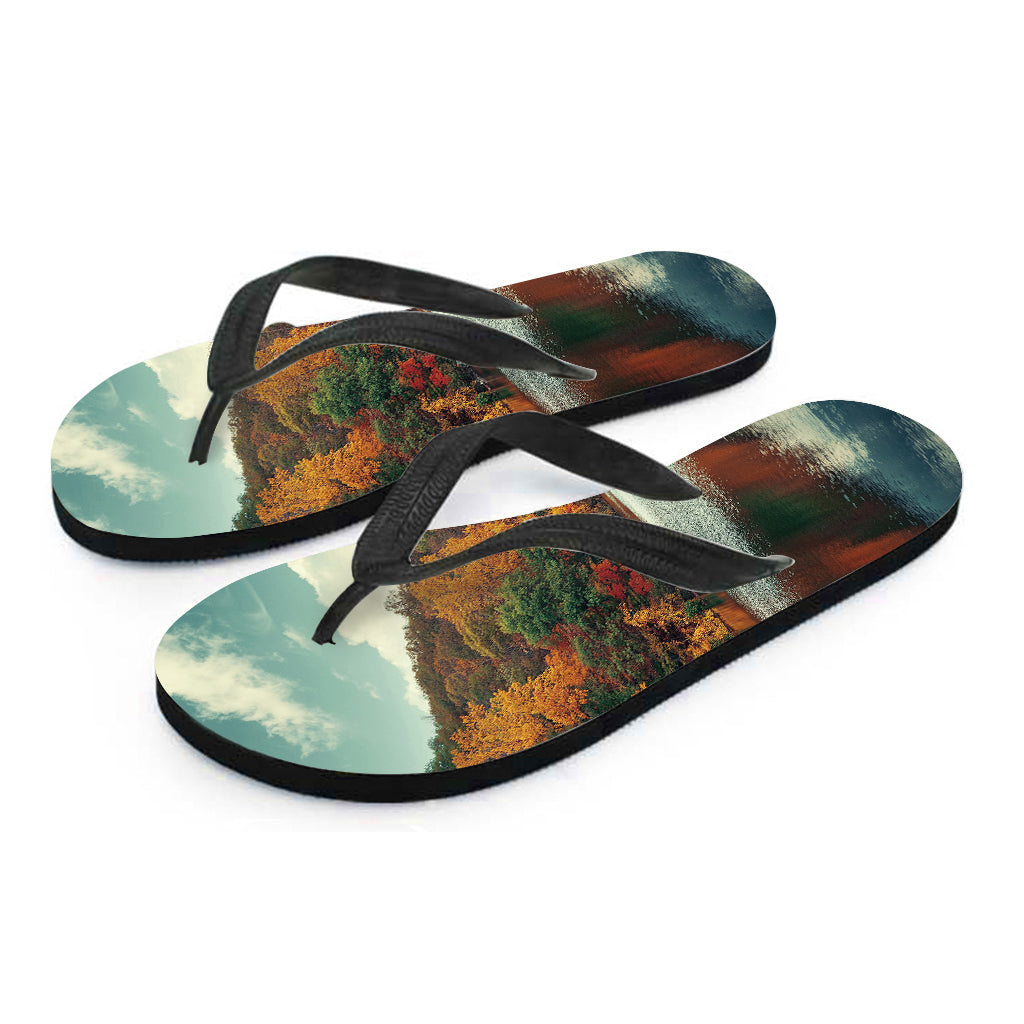 Hawaiian Sunset Print Flip Flops - Perfect for Your Island Outfit! - 2