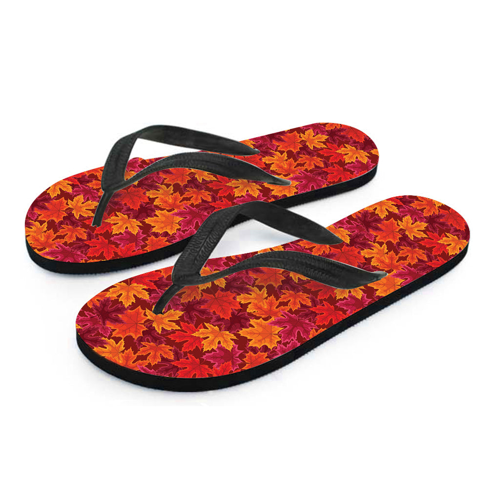 Autumn Maple Leaves Hawaiian Flip Flops: Perfect for Your Island Style - 2