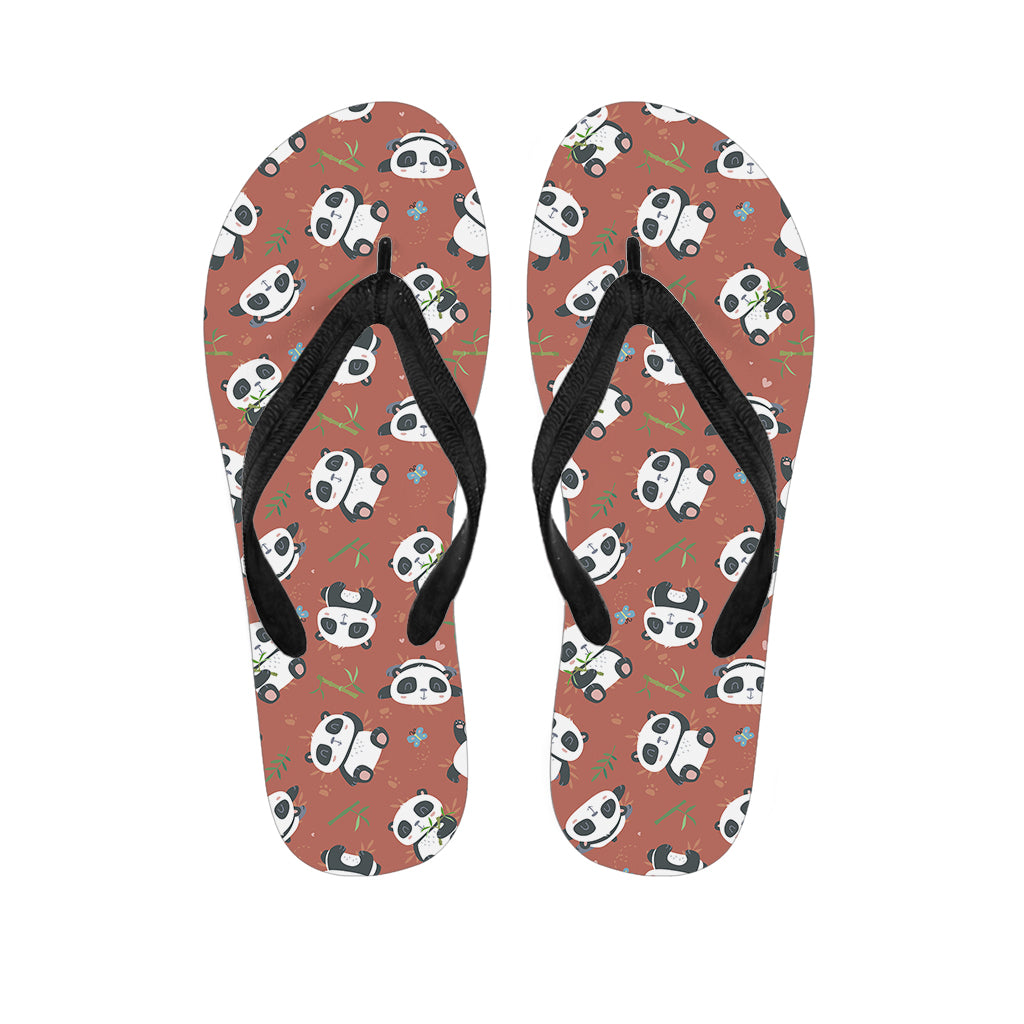 Panda Paradise: Hawaiian Flip Flops for Your Stylish Outfit - 1