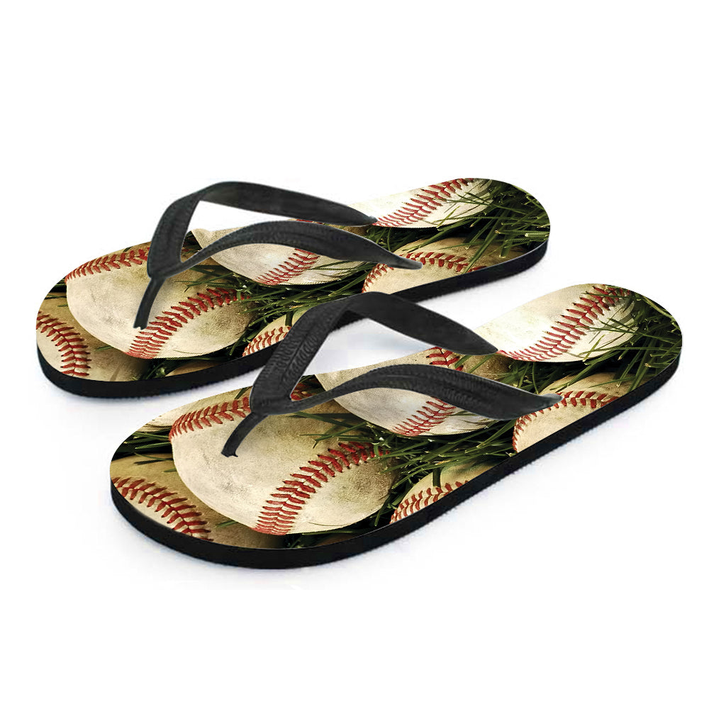 Hawaiian Baseballs On Field Print Flip Flops: The Perfect Island Style Accessory - 2