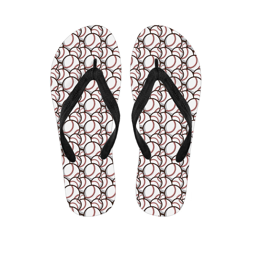 Hit a Home Run in These Hawaiian Baseball Print Flip Flops! - 1