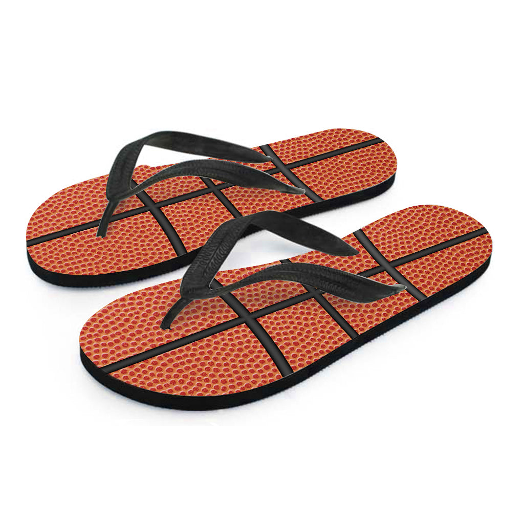 Lei'd Back in Style: Hawaiian Basketball Ball Print Flip Flops - 2