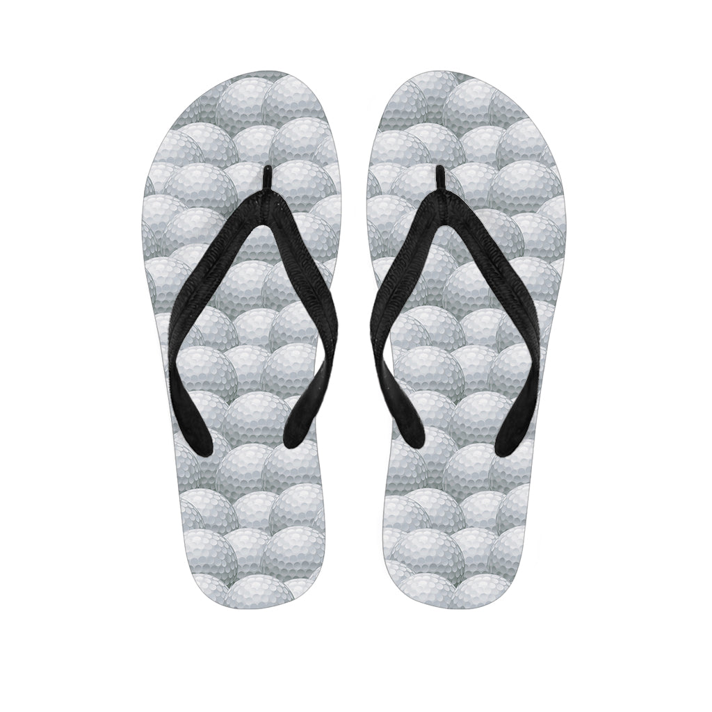 Hawaiian Vibes: Big Golf Ball Pattern Flip Flops - 1