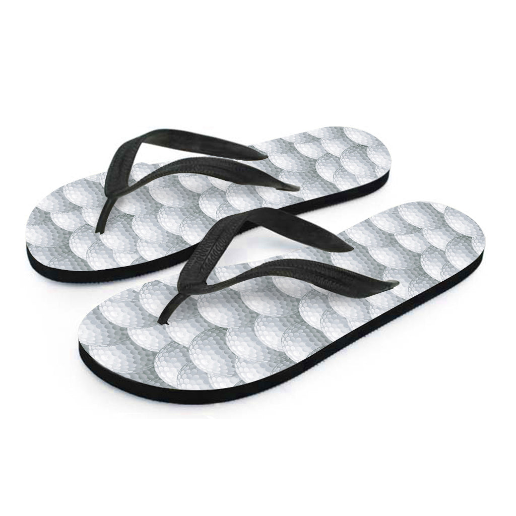Hawaiian Vibes: Big Golf Ball Pattern Flip Flops - 2