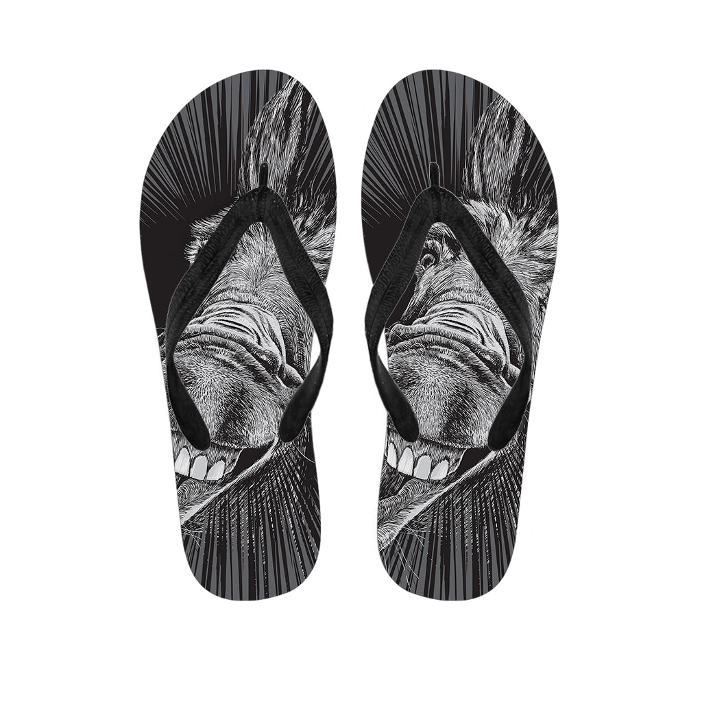 Crazy Donkey Print Hawaiian Ensemble: Flip Flops Edition - 1