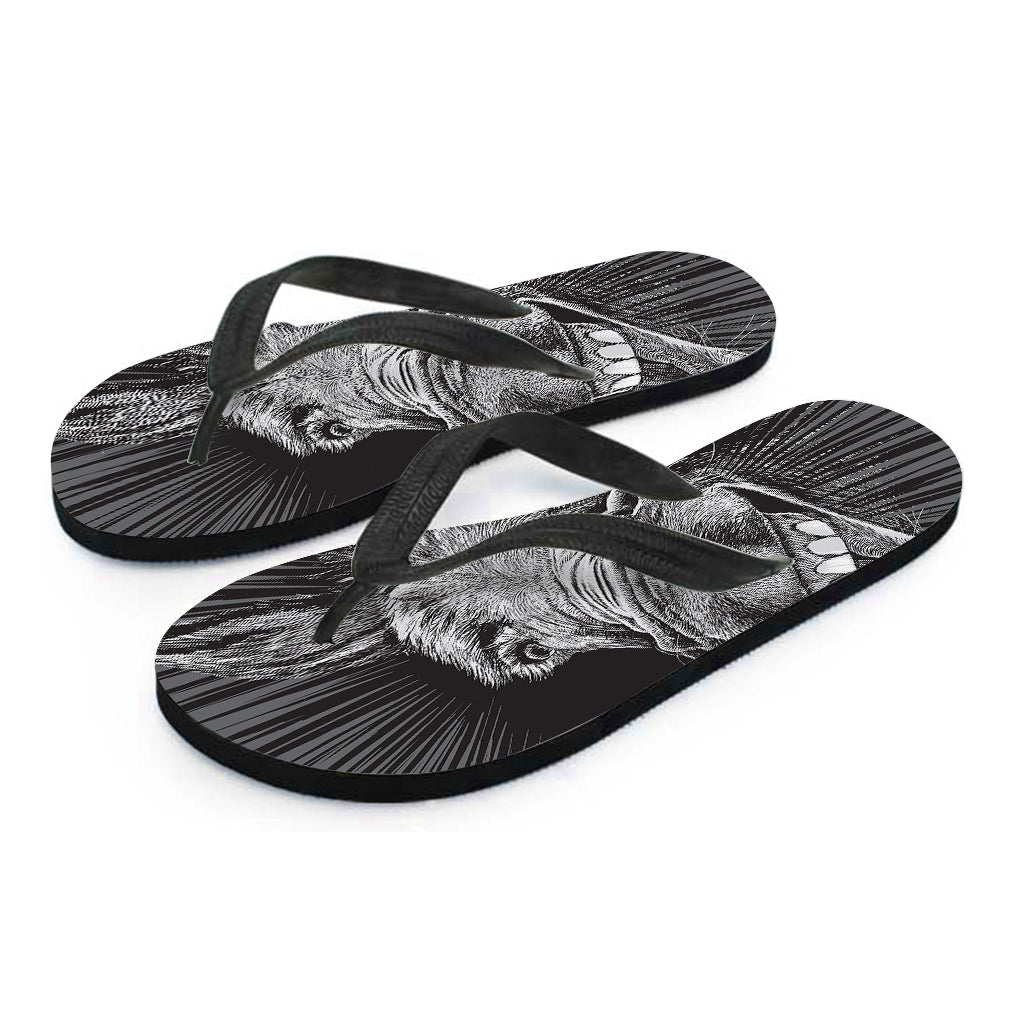 Crazy Donkey Print Hawaiian Ensemble: Flip Flops Edition - 2