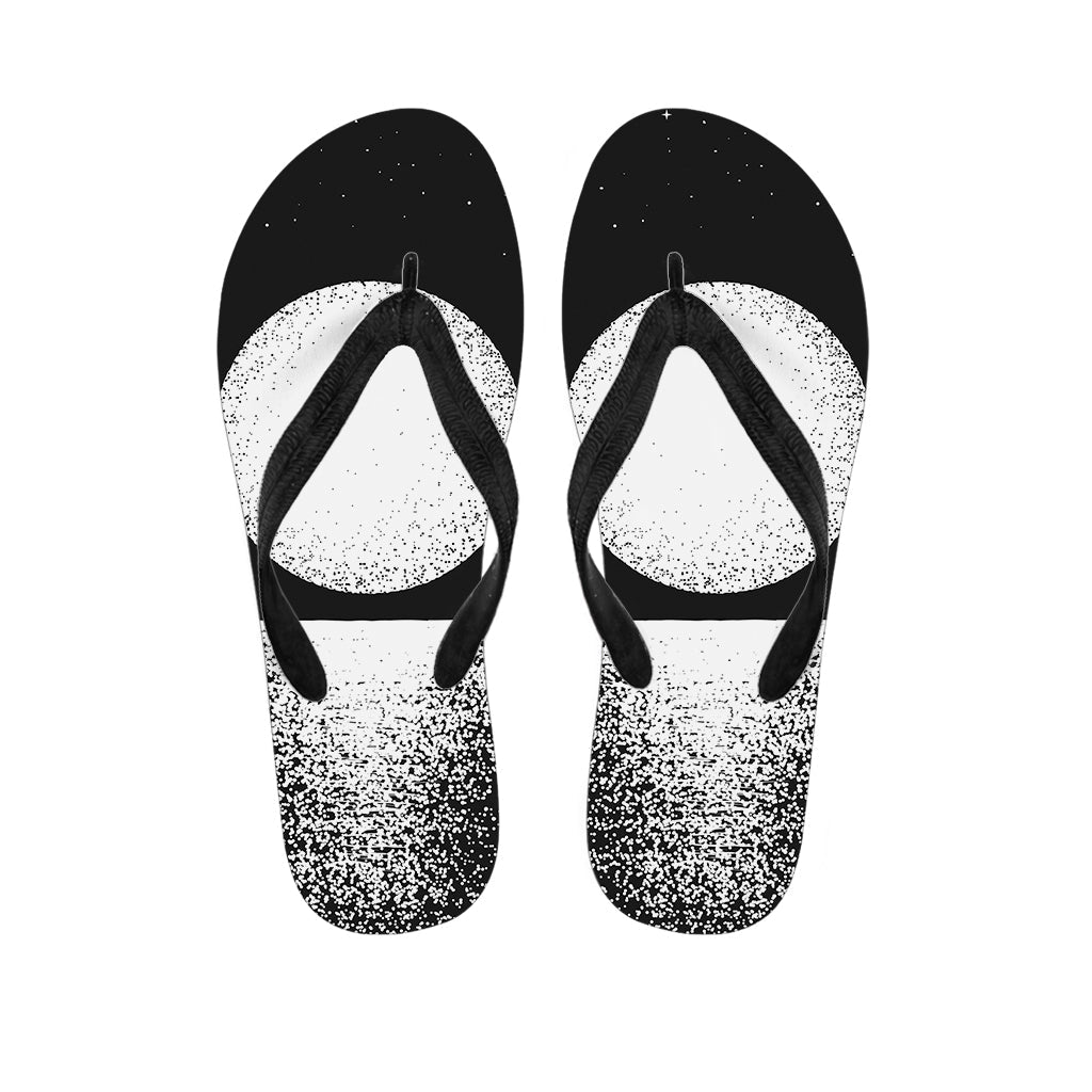 Maui Moonlight: Hawaiian Outfit with Black and White Flip Flops - 1