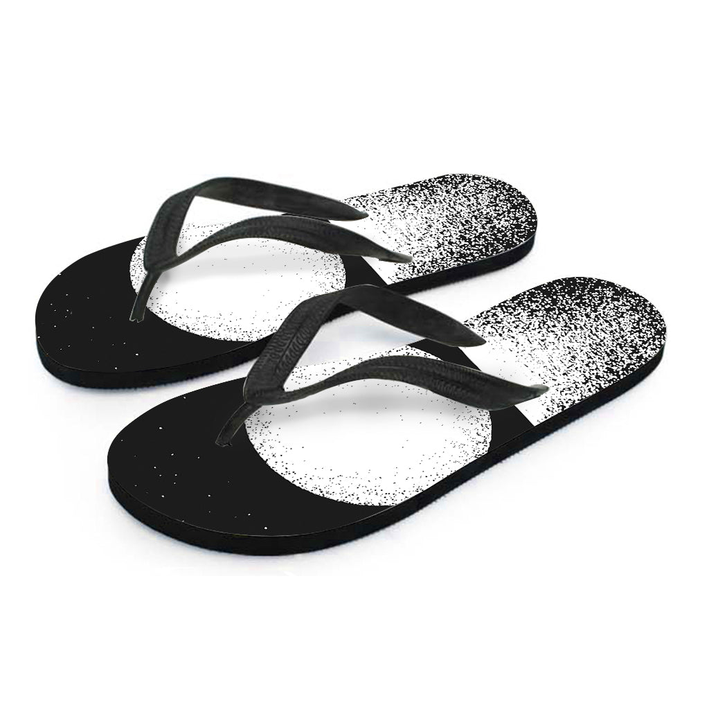 Maui Moonlight: Hawaiian Outfit with Black and White Flip Flops - 2