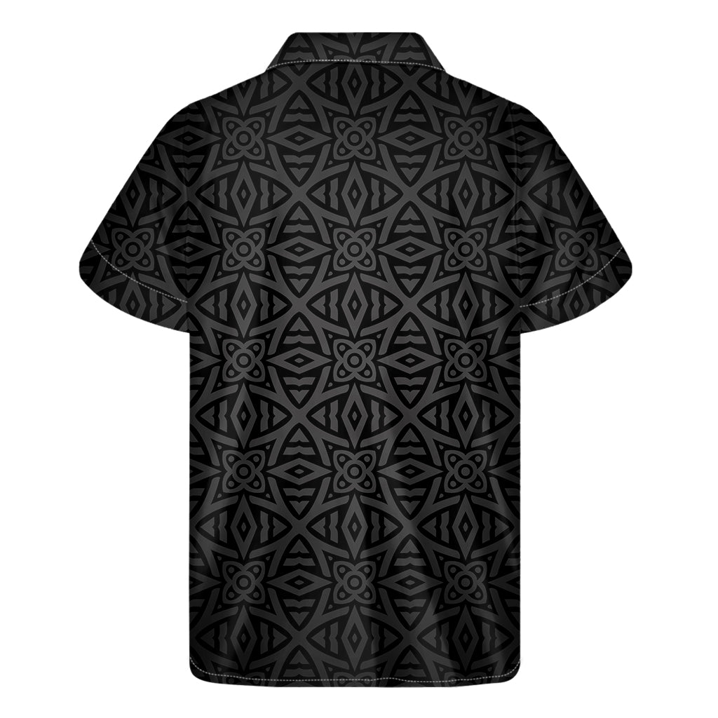 Pacific Paradise: Men's Short Sleeve Hawaiian Shirt with Celtic Symbol Print - 2