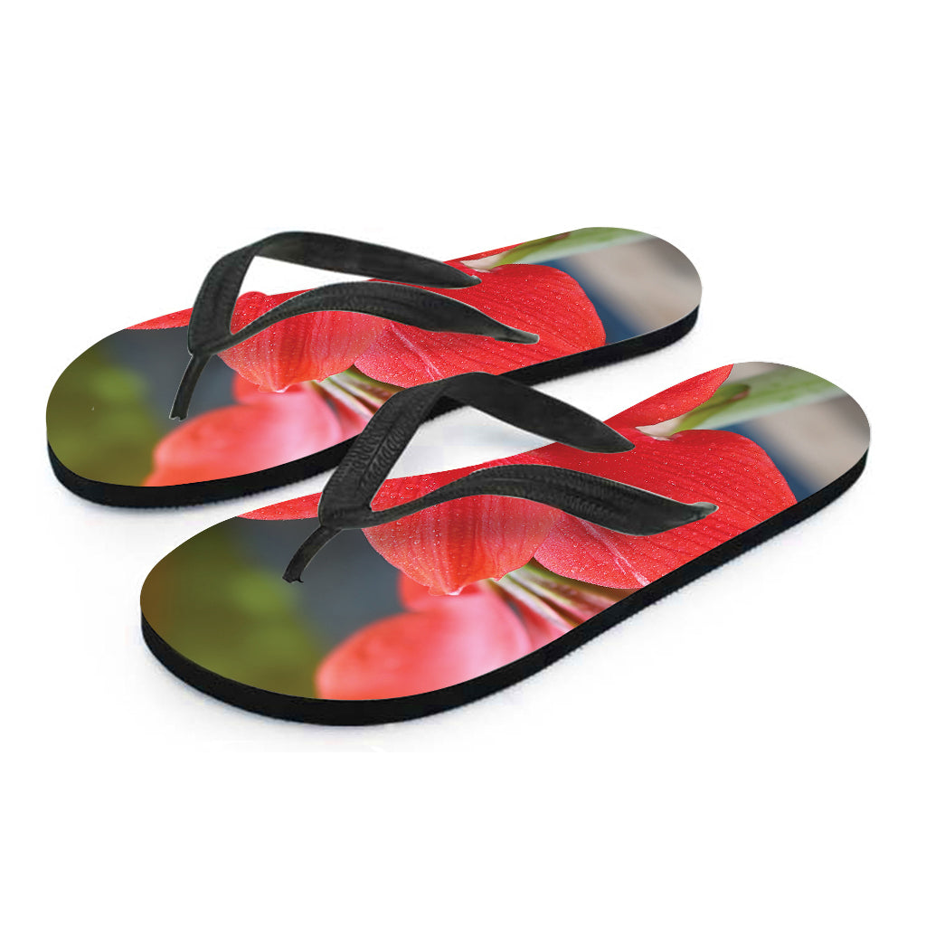 Blooming Amaryllis Hawaiian Flip Flops: Step into Paradise - 2