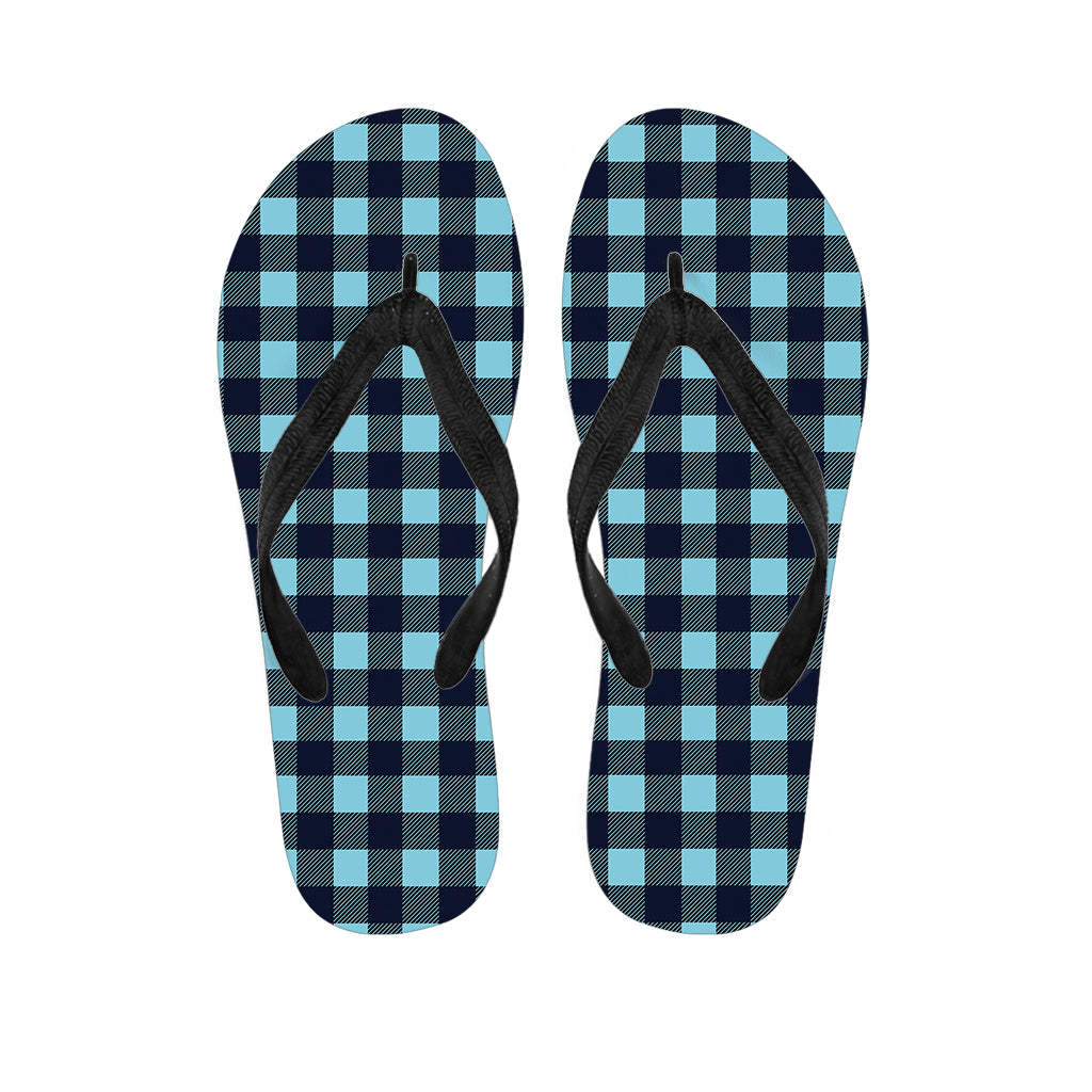 Blue Buffalo Check Hawaiian Flip Flops: The Perfect Addition to Your Island Outfit - 1