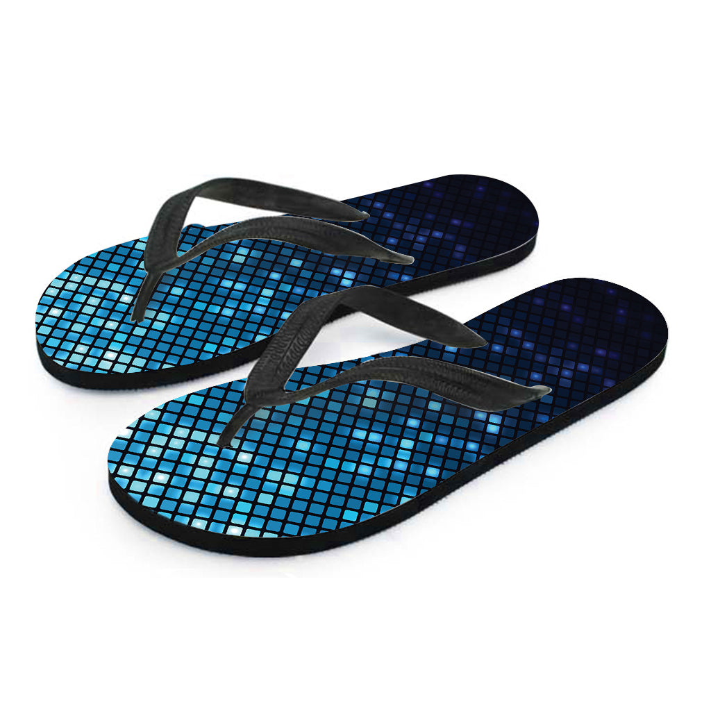 Blue Disco Lights Hawaiian Flip Flops to Complete Your Island Outfit - 2