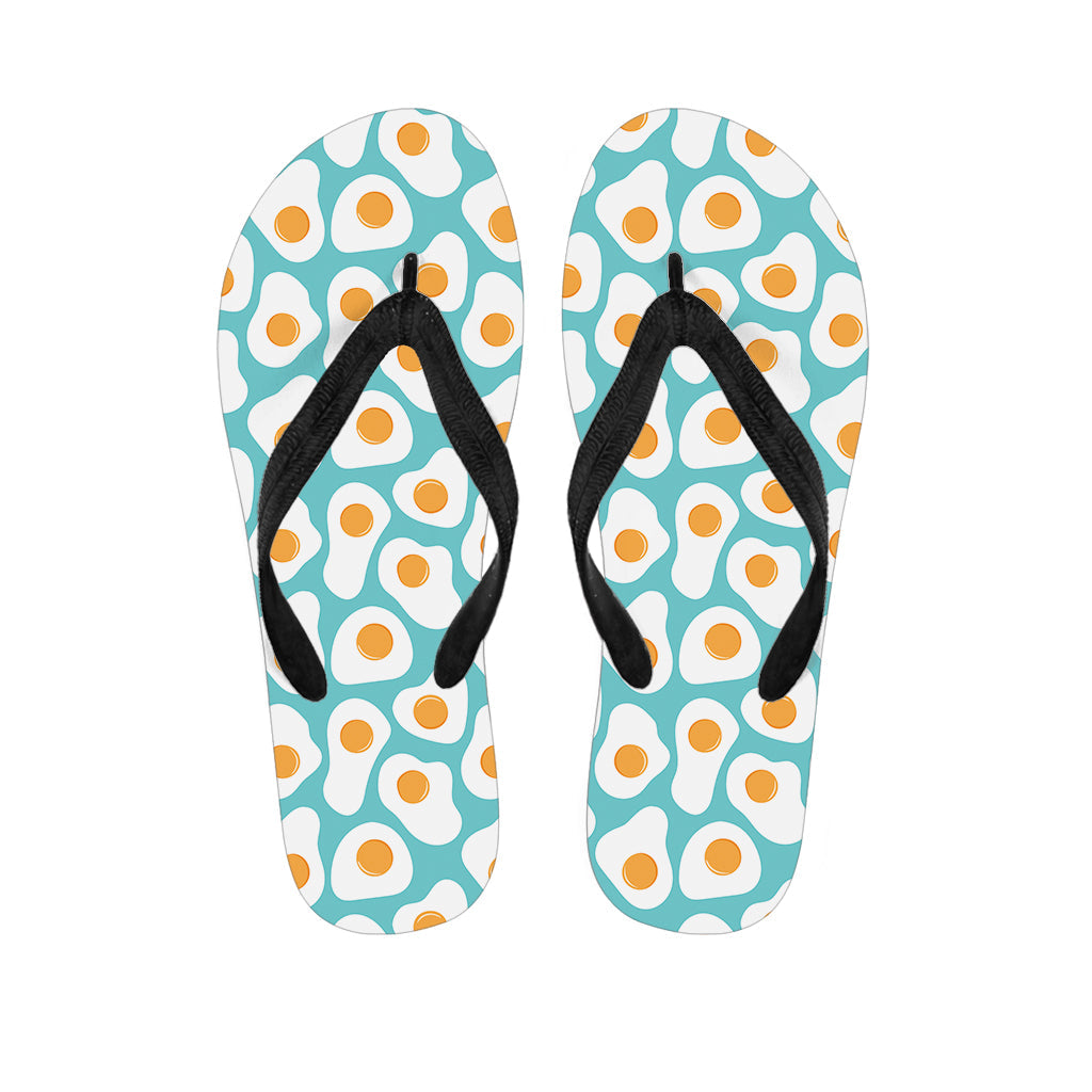 Blue Fried Eggs Hawaiian-Inspired Flip Flops: Walk in Island Style - 1