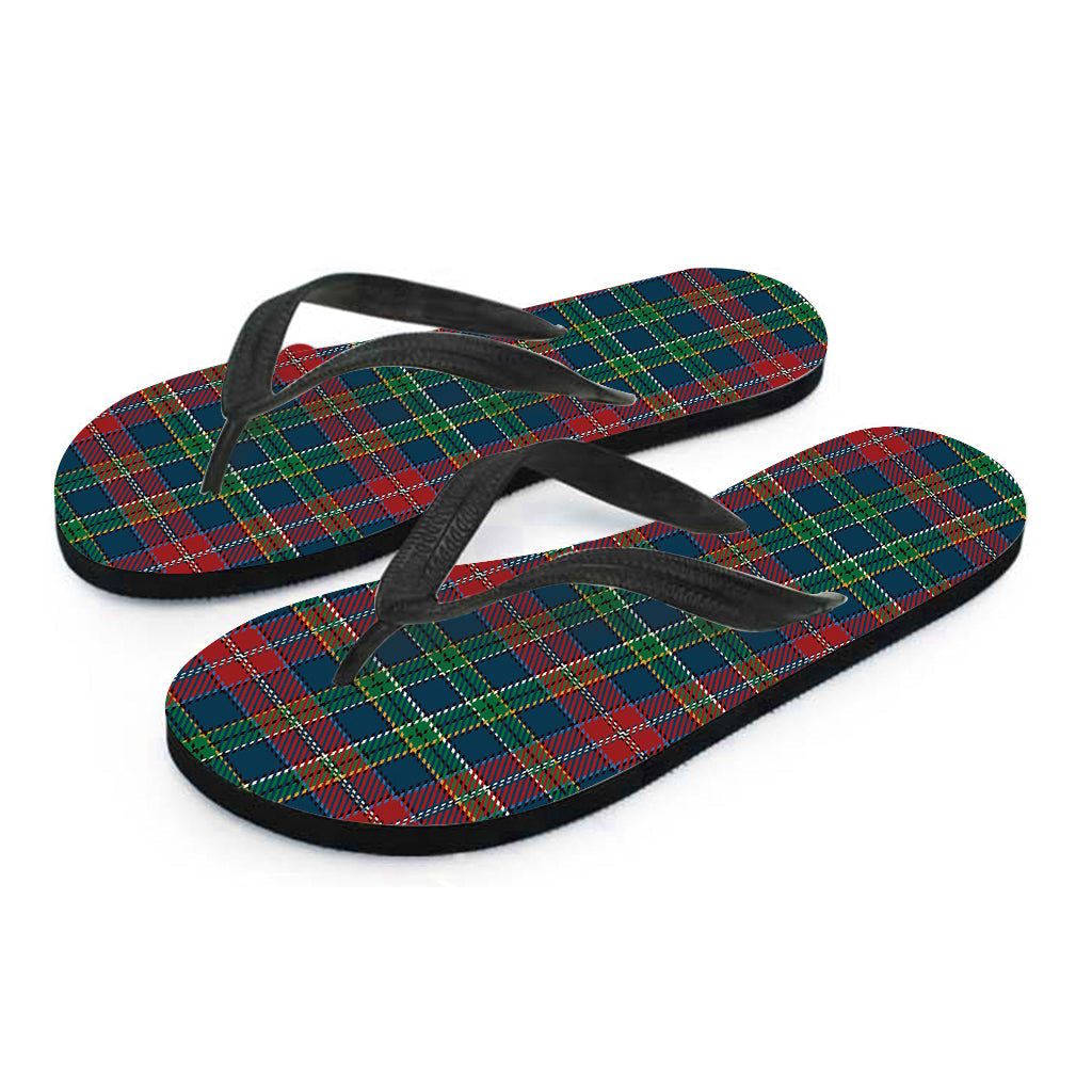 Island Style: Hawaiian Plaid Print Flip Flops - 2