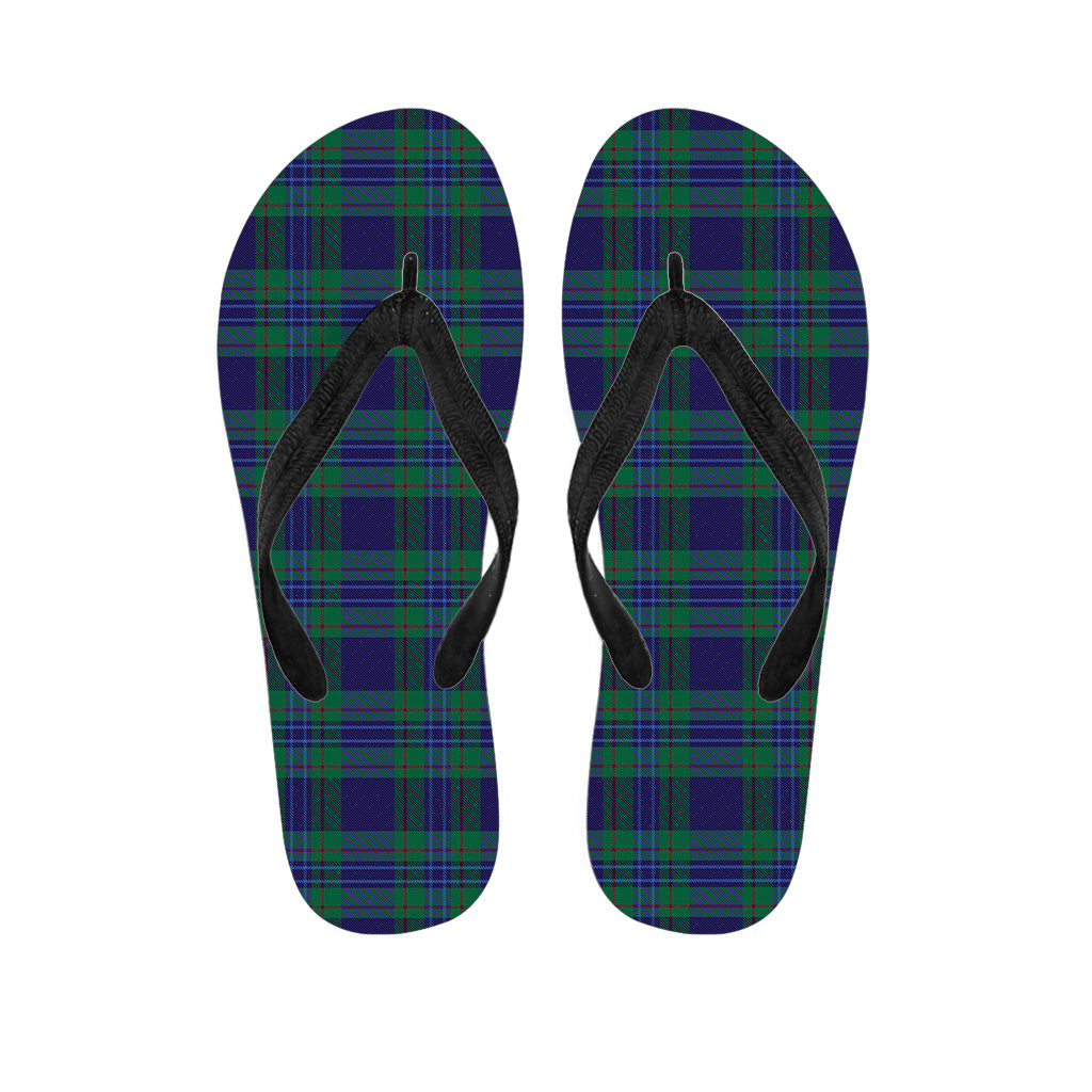 Blue, Green, and Red Tartan Hawaiian Flip Flops: Your Ultimate Aloha Style - 1