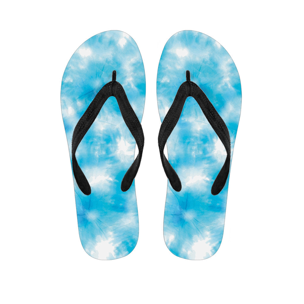 Blue Shibori Tie-Dye Hawaiian Flip Flops: Step into Paradise with Style - 1