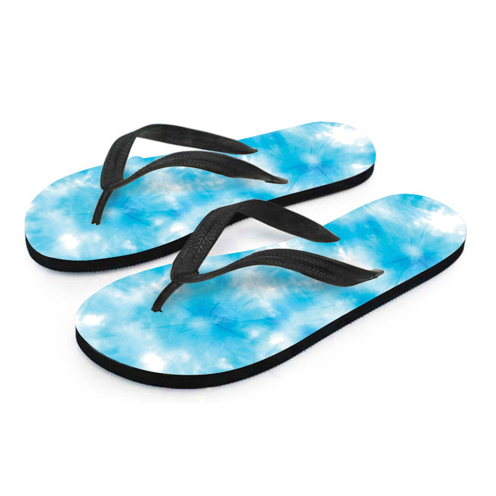 Blue Shibori Tie-Dye Hawaiian Flip Flops: Step into Paradise with Style - 2