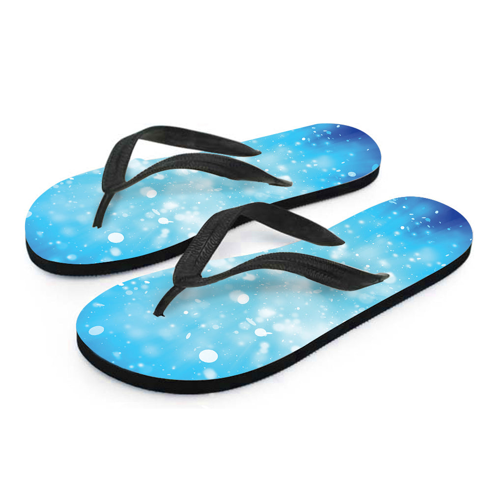 Blue Sparkle Light Hawaiian Flip Flops: The Perfect Addition to Your Island-Inspired Outfit - 2