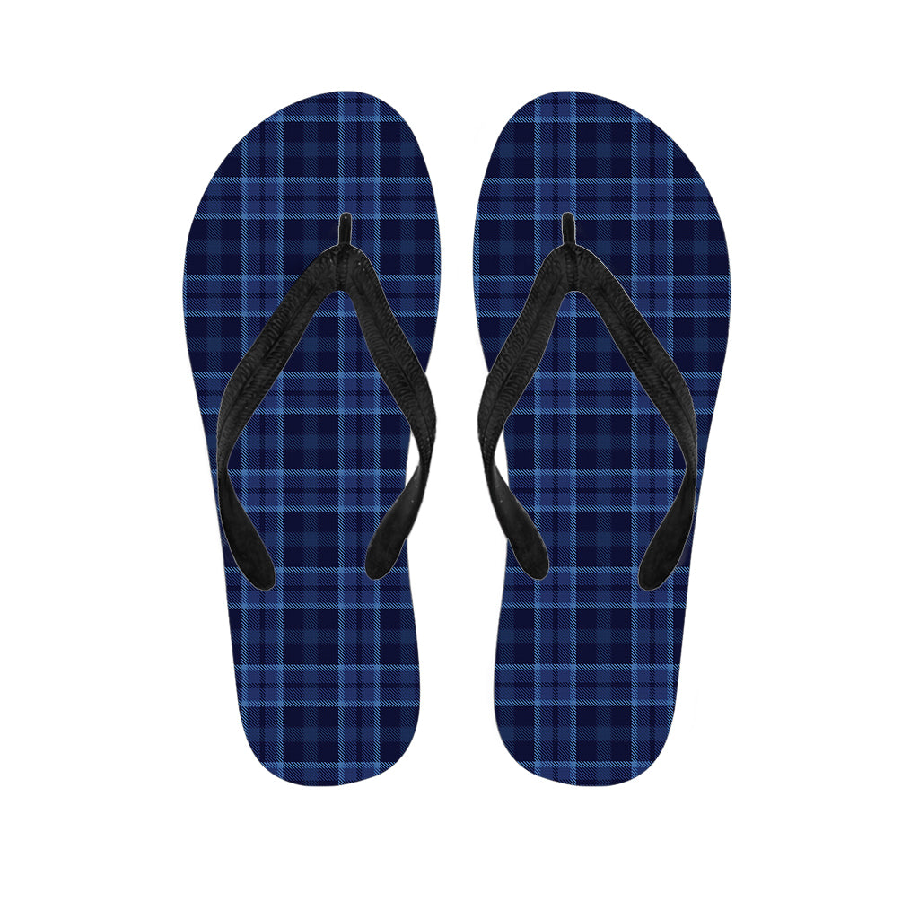 Blue Tartan Hawaiian Flip Flops: Embrace the Aloha Spirit in Style - 1