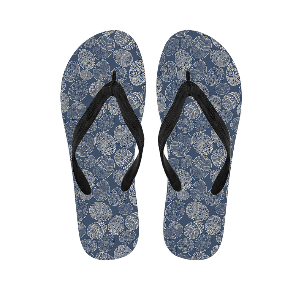 Hawaiian Easter Eggs Print Flip Flops - 1