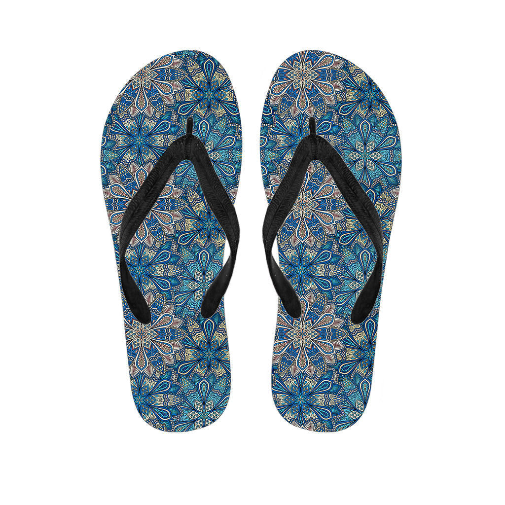 Mandala Floral Hawaiian Flip Flops: Embrace Boho Chic Style in Paradise - 1