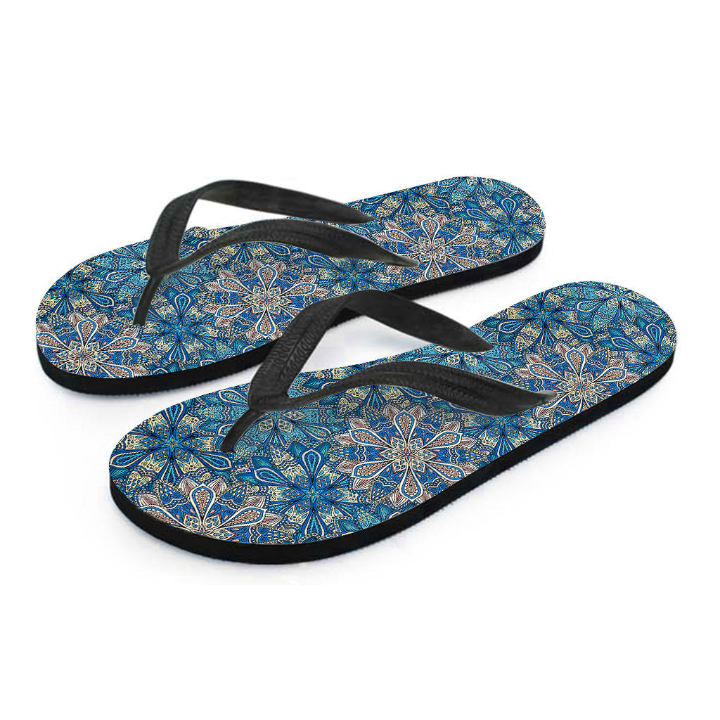 Mandala Floral Hawaiian Flip Flops: Embrace Boho Chic Style in Paradise - 2