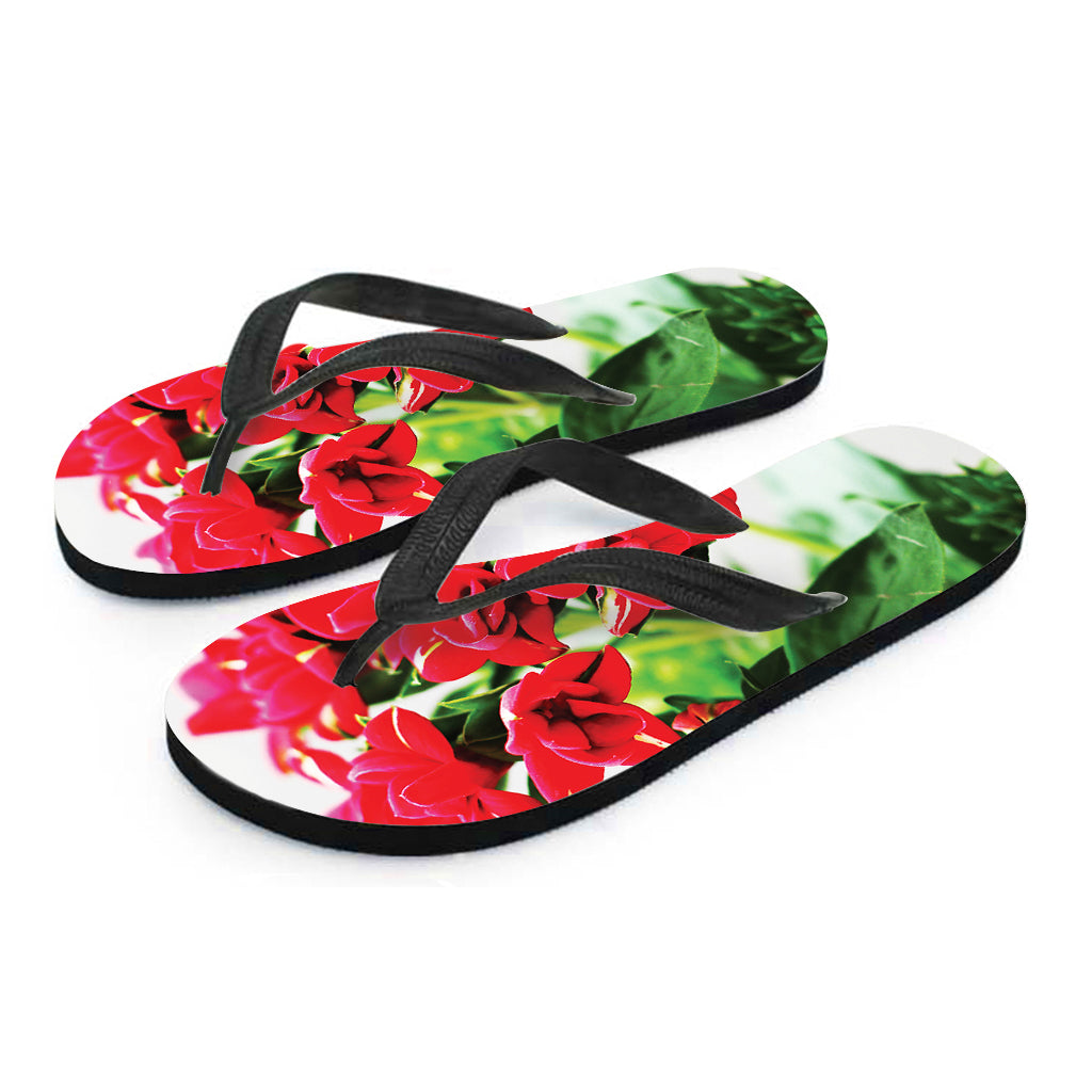 Bouvardia Plant Print Hawaiian Outfit with Matching Flip Flops - 2