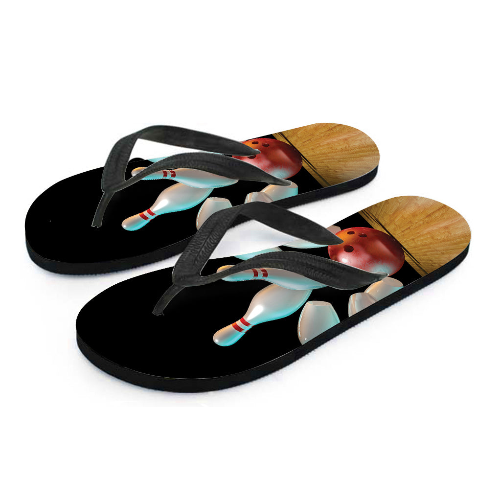 Bowling Strike Hawaiian Flip Flops: The Perfect Addition to Your Tropical Outfit - 2