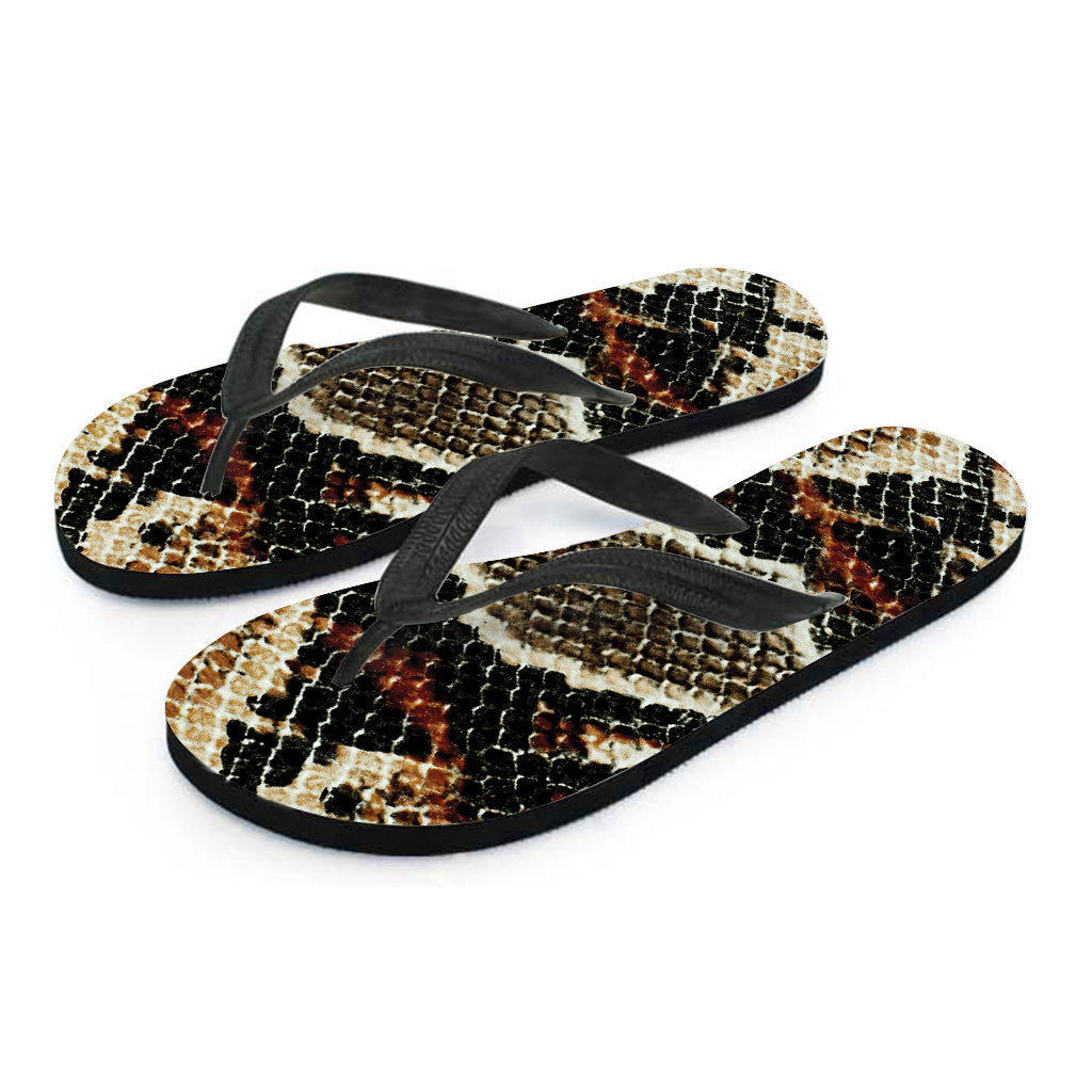 Snakeskin Print Hawaiian Glam: Complete Your Look with Stylish Flip Flops - 2