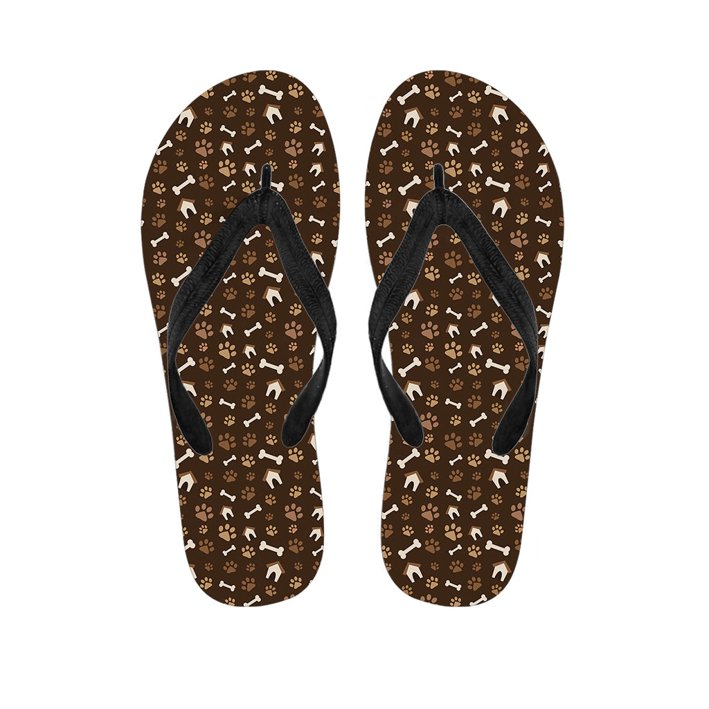 Tropical Vibes: Hawaiian Paw and Bone Pattern Flip Flops to Complete Your Island Outfit - 1