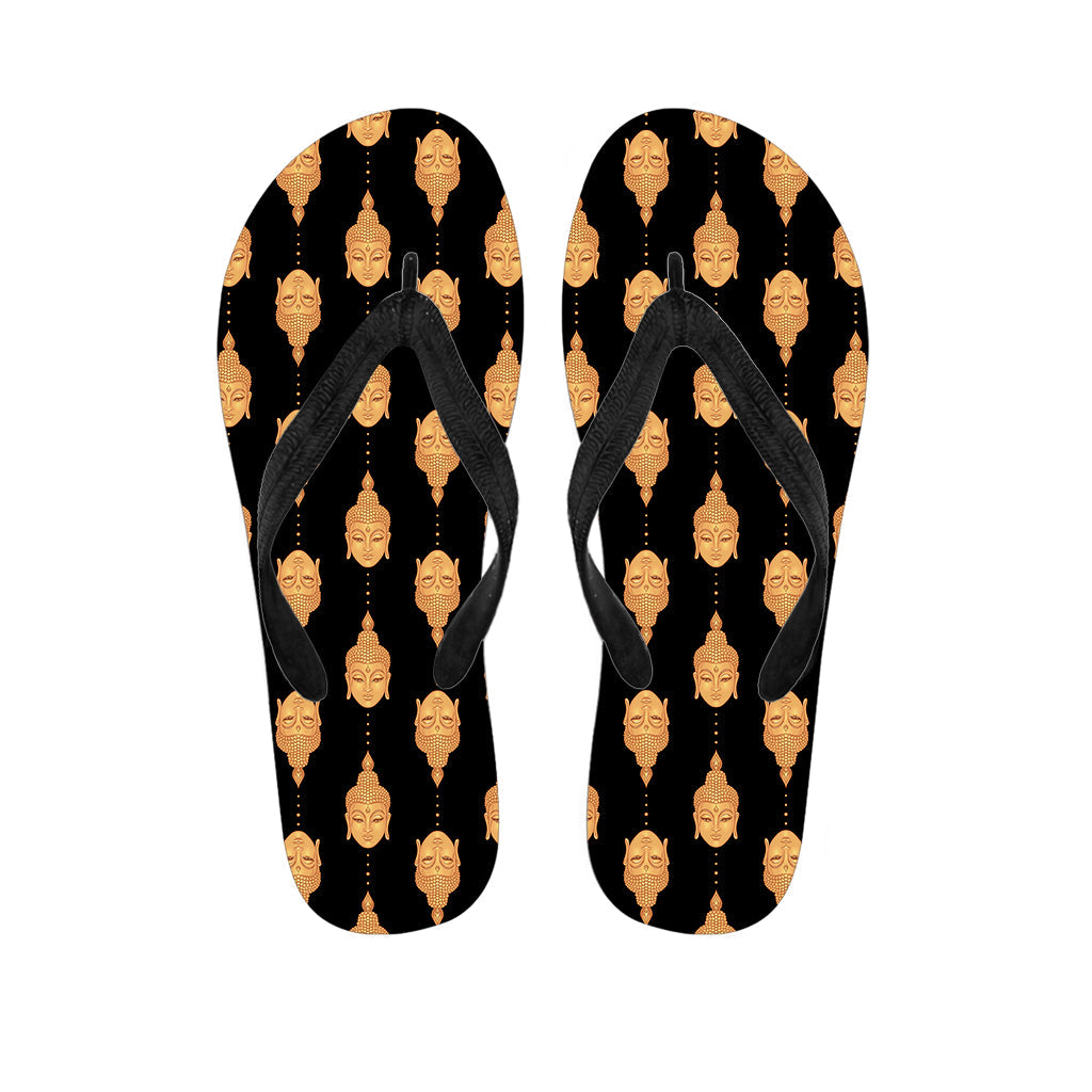 Buddha Pattern Print Hawaiian Outfit with Matching Flip Flops - 1