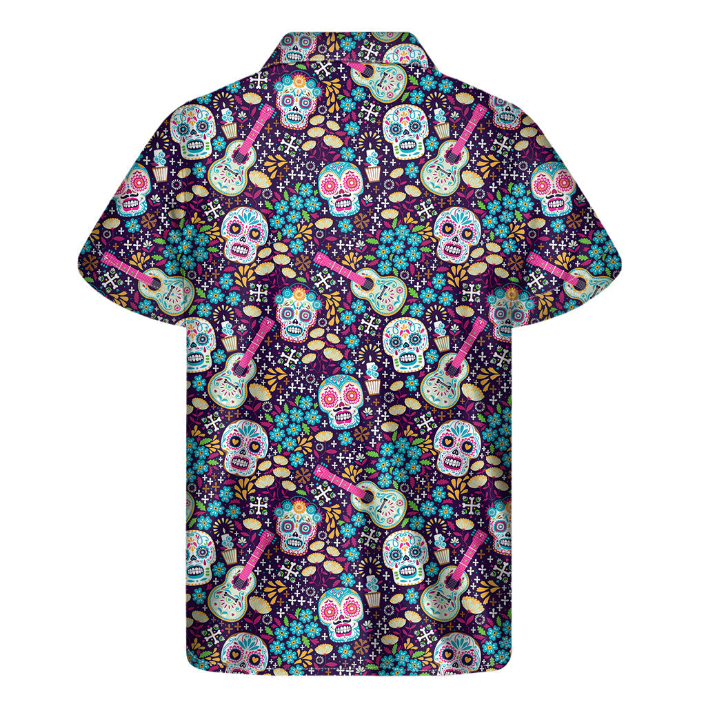 Calaveras Day of the Dead Hawaiian Style Short Sleeve Shirt - 2